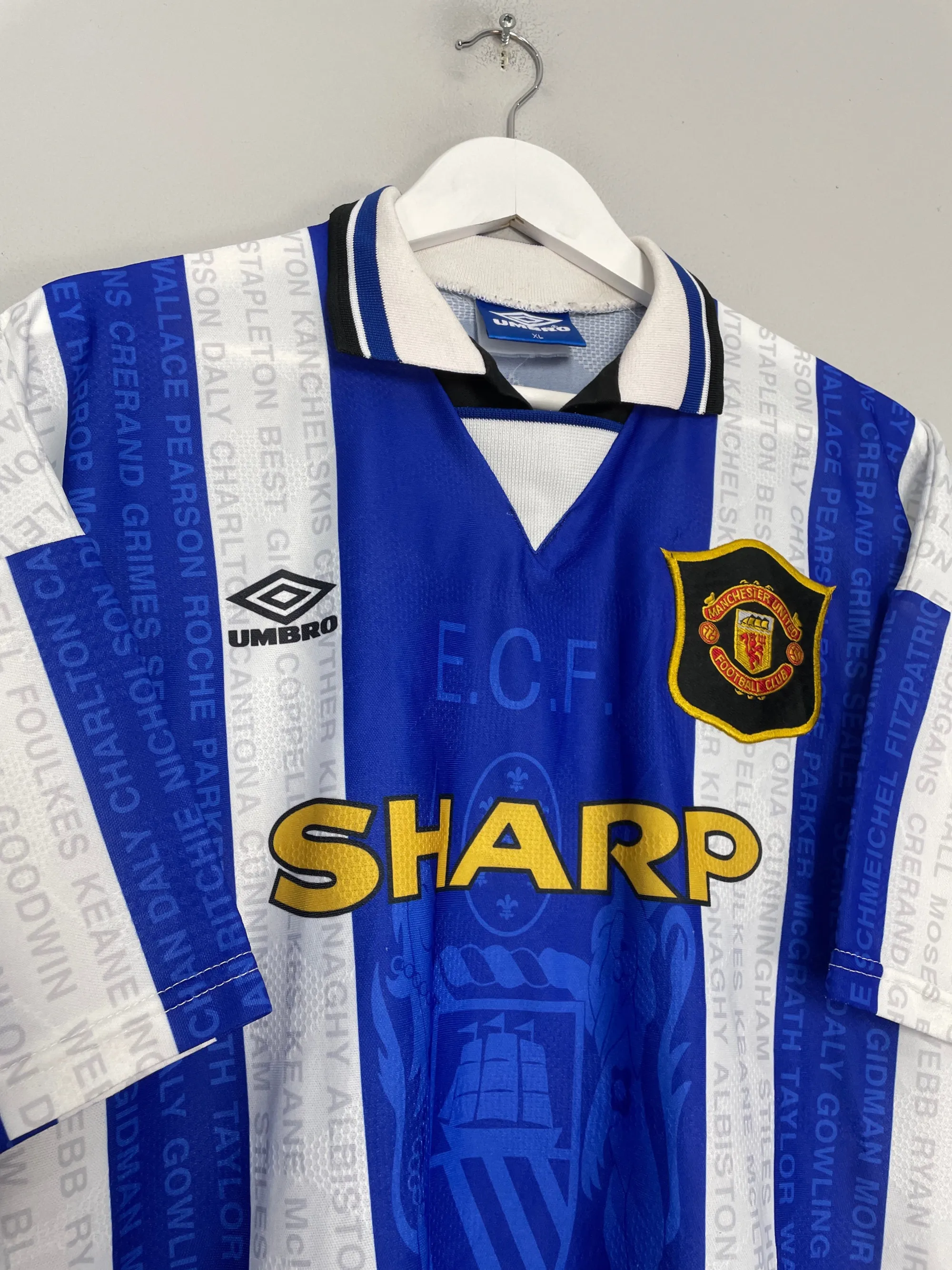 1994/96 MANCHESTER UNITED THIRD SHIRT (XL) UMBRO | 82163267-01283