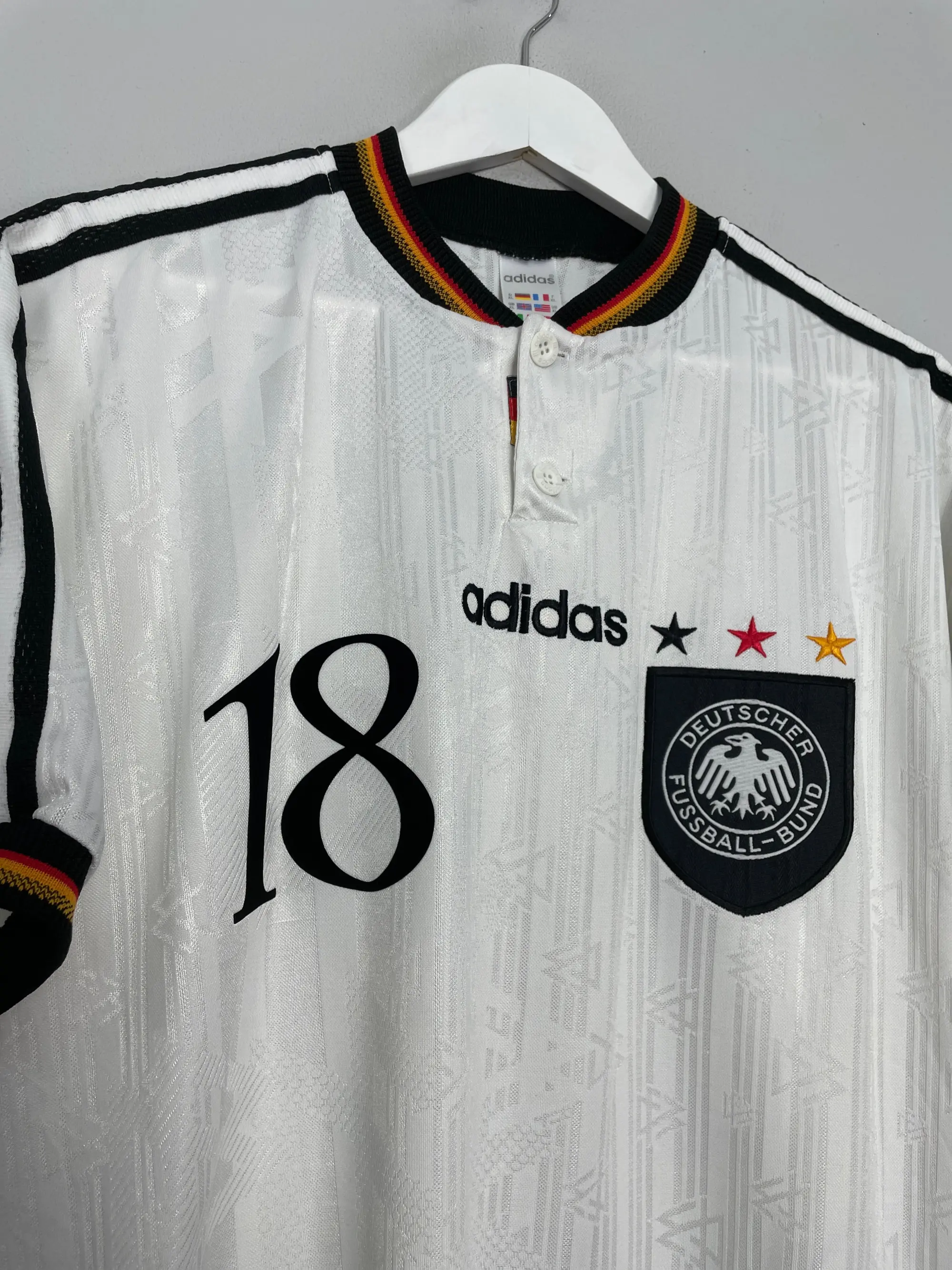 1996/98 GERMANY KLINSMANN #18 HOME SHIRT (XL) ADIDAS