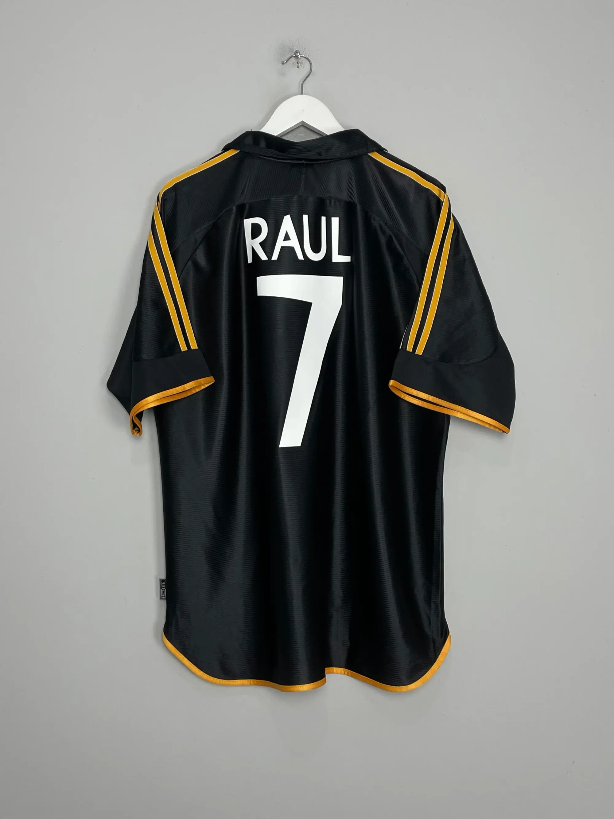 1998/99 REAL MADRID RAUL #7 AWAY SHIRT (XL) ADIDAS