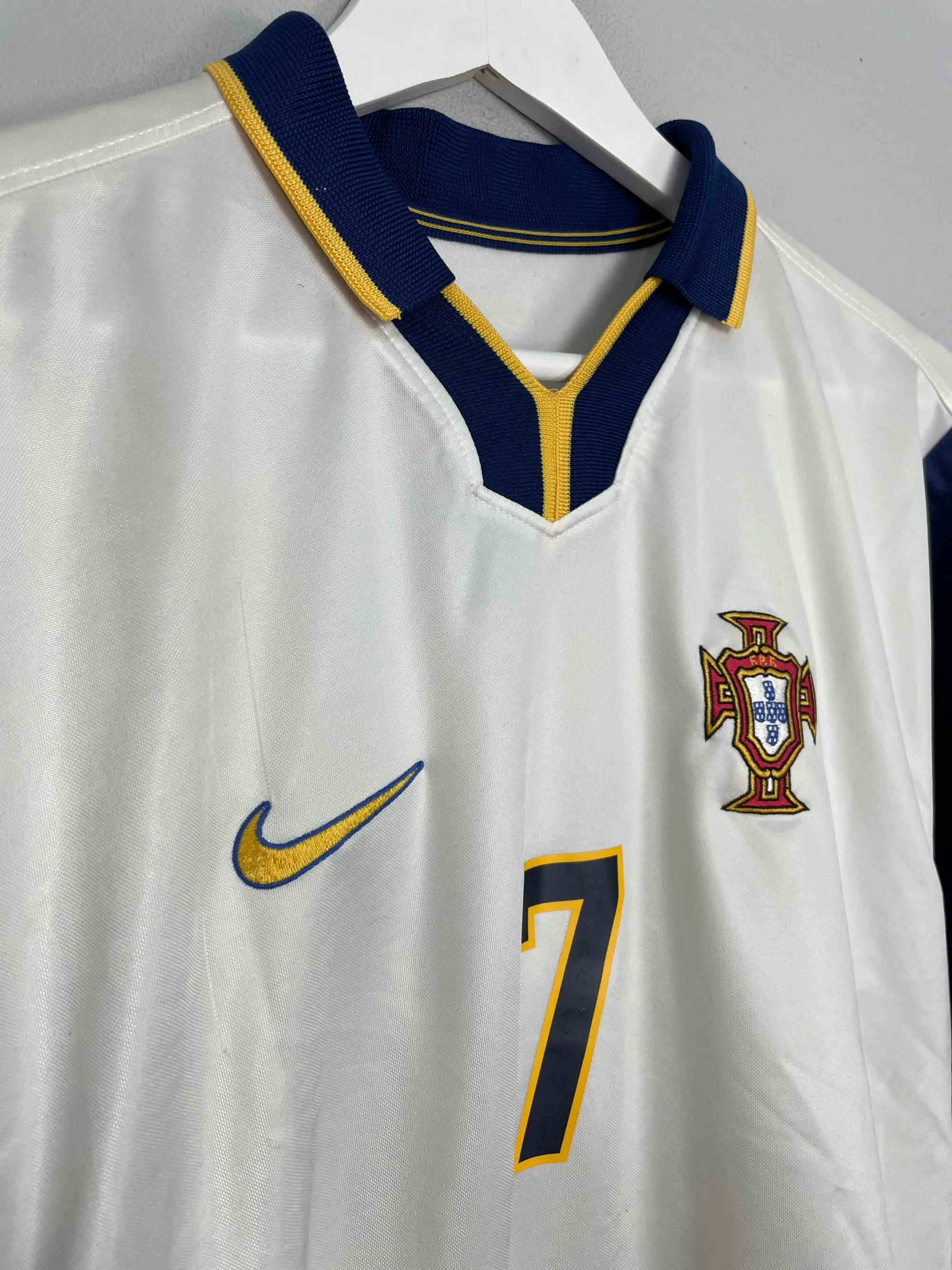 1998/00 PORTUGAL FIGO #7 AWAY SHIRT (M) NIKE | 826007-699 | FOOTY.COM
