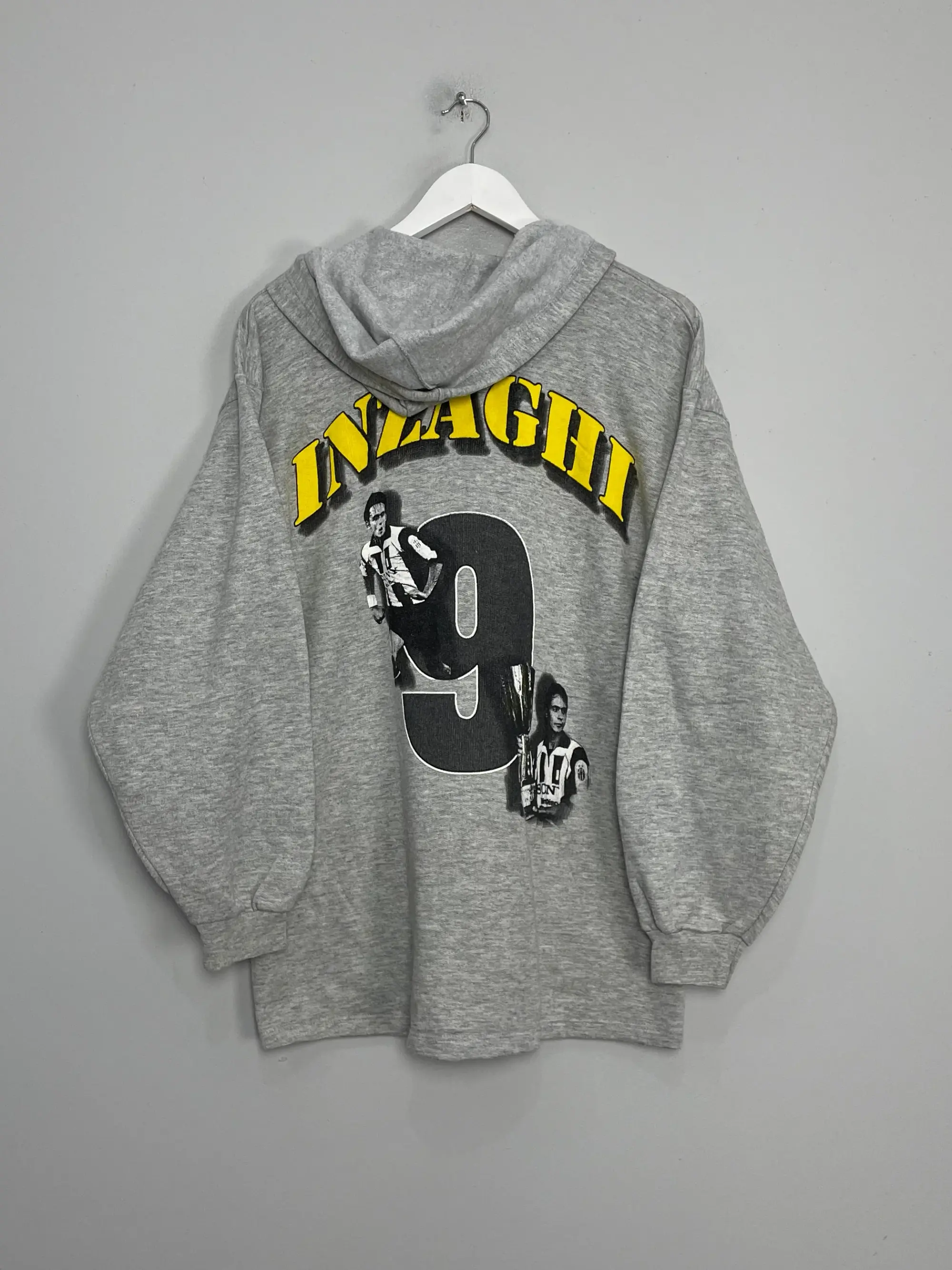 1999 JUVENTUS INZAGHI #9 HOODIE (M) BOOTLEG