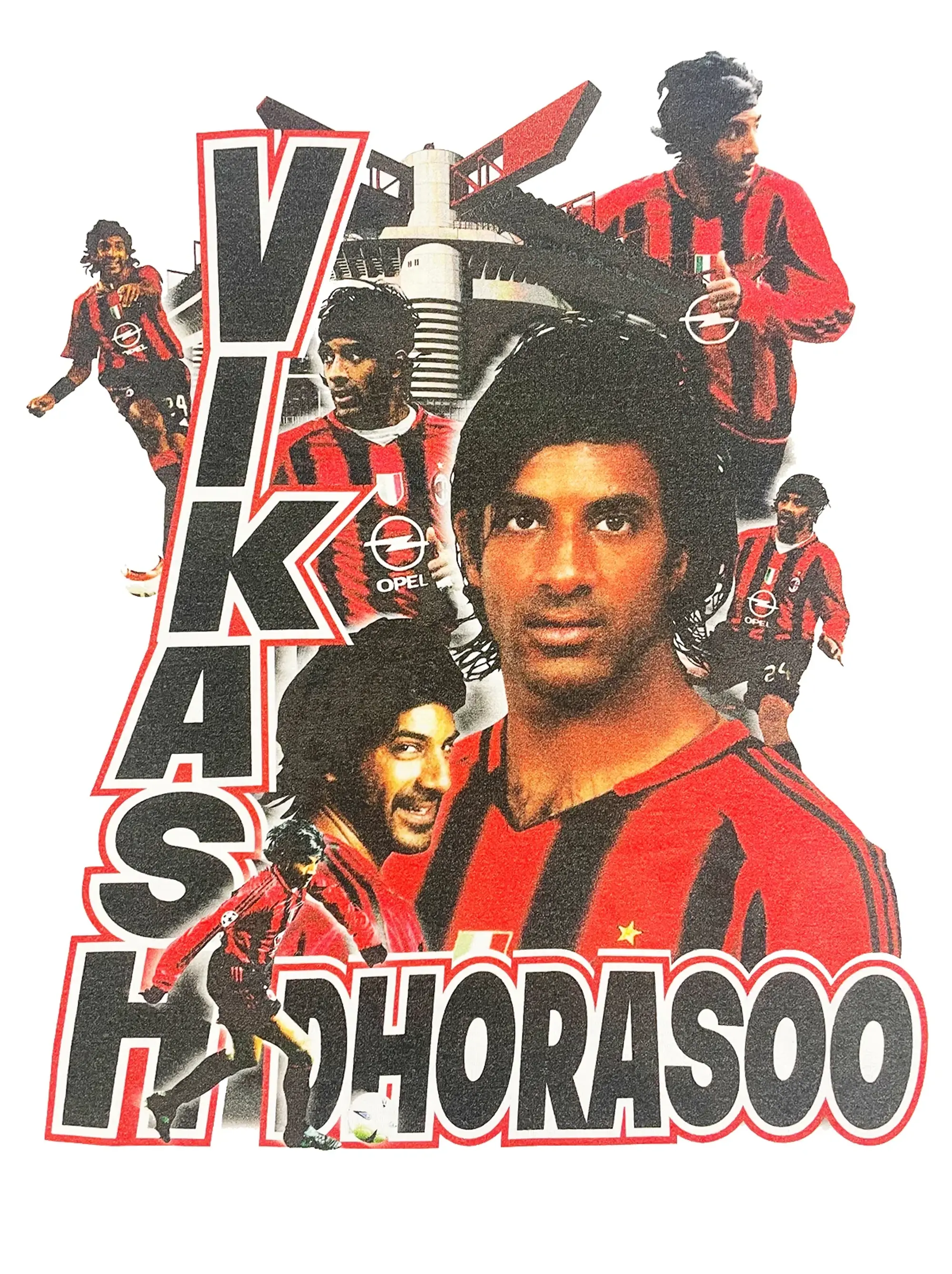 AC MILAN IL CAPITANO MALDINI BOOTLEG TEE | Cult Kits, Small / AC Milan / White
