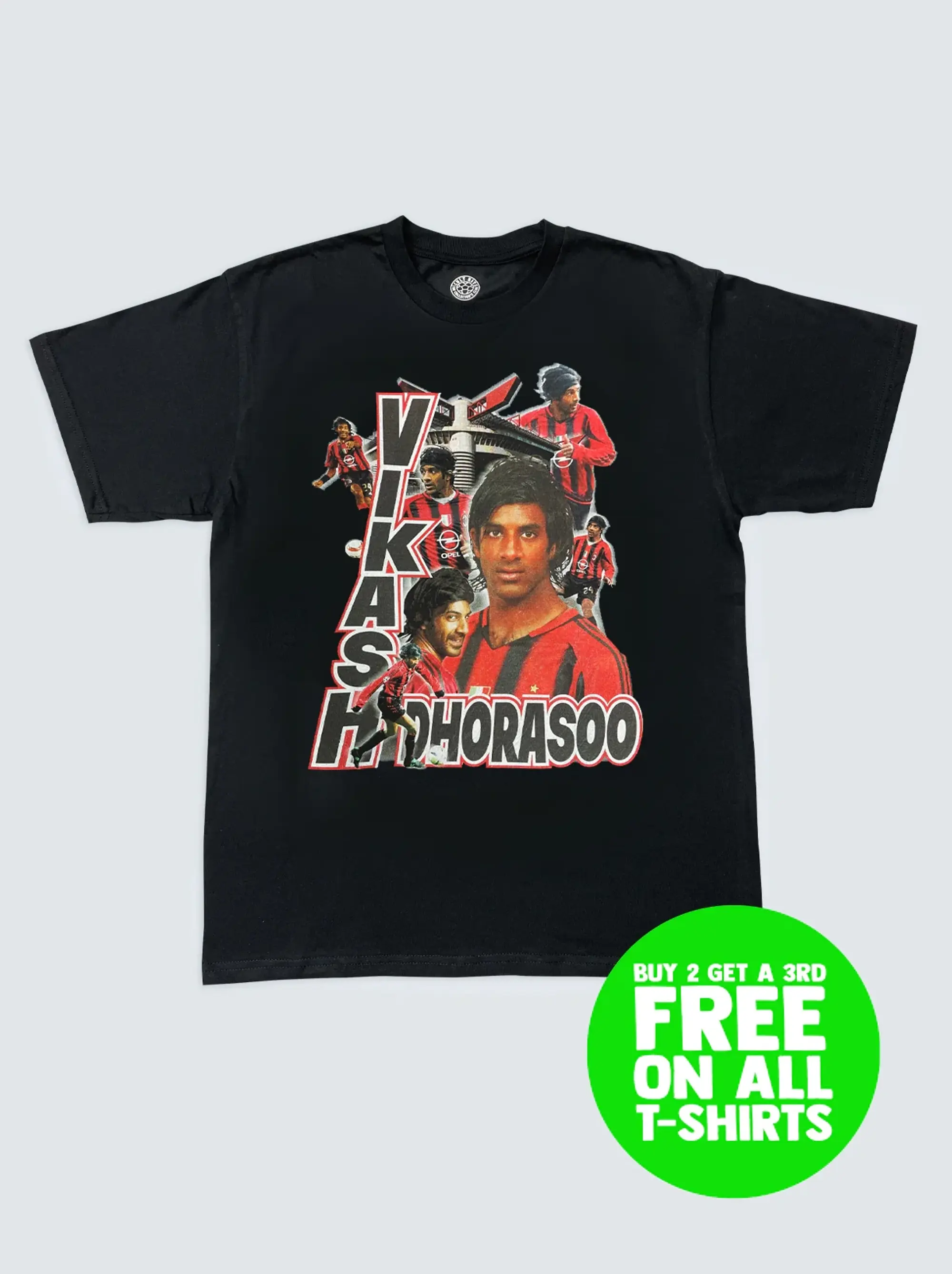 AC MILAN IL CAPITANO MALDINI BOOTLEG TEE | Cult Kits, Small / AC Milan / White