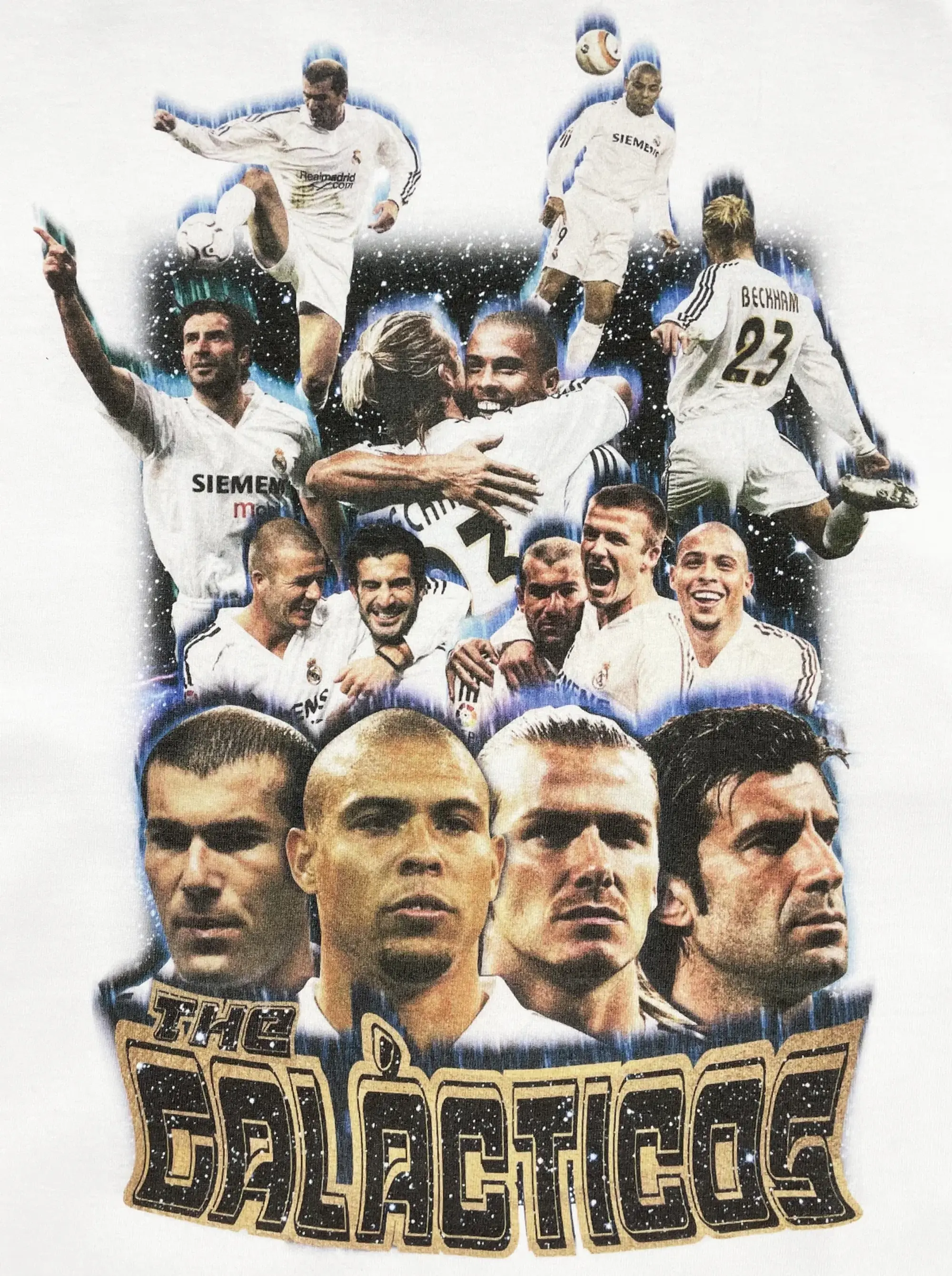 REAL MADRID THE GÁLACTICOS BOOTLEG TEE | Cult Kits, Small / Real Madrid / Black
