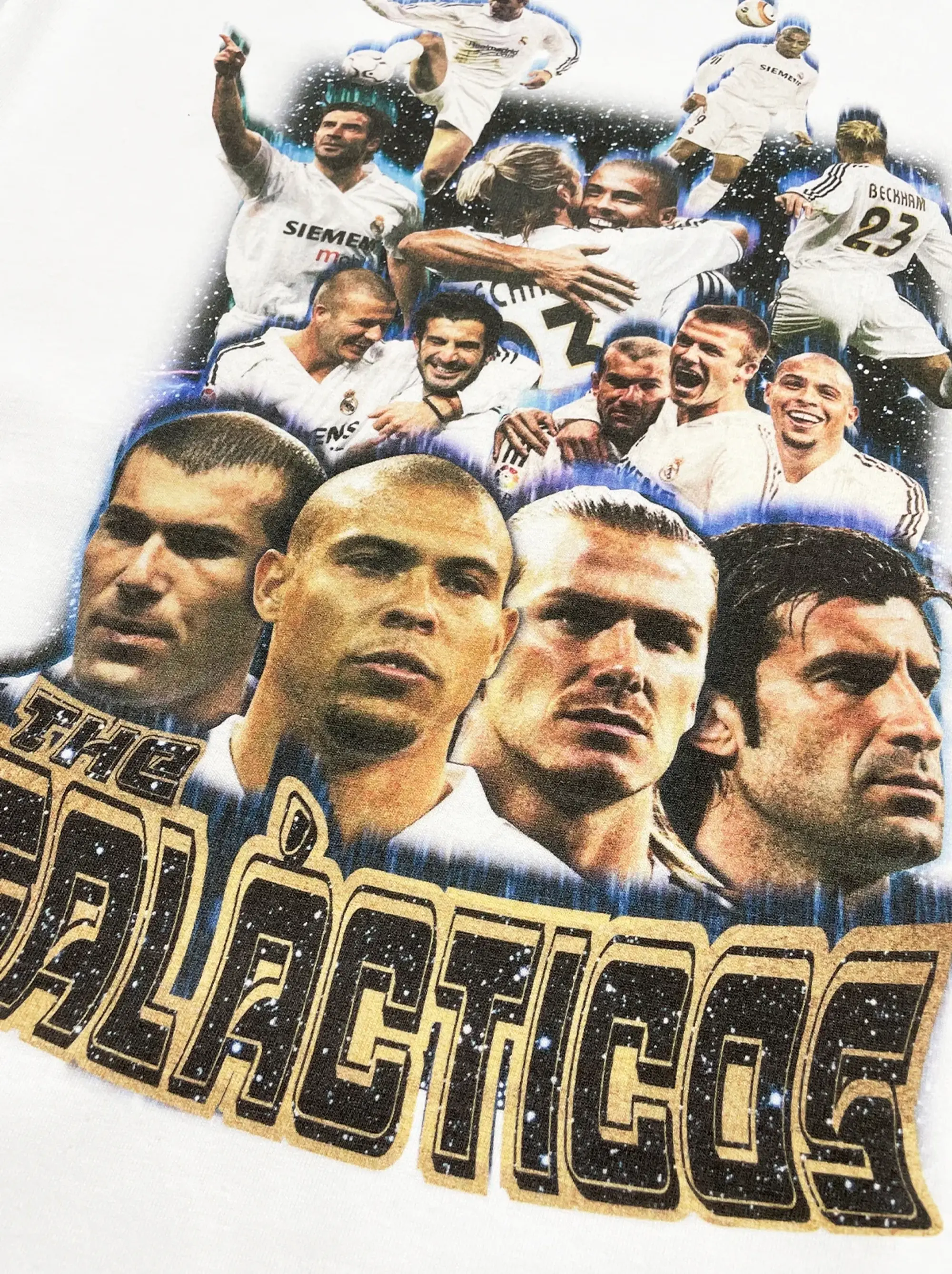 REAL MADRID THE GÁLACTICOS BOOTLEG TEE | Cult Kits, Small / Real Madrid / Black