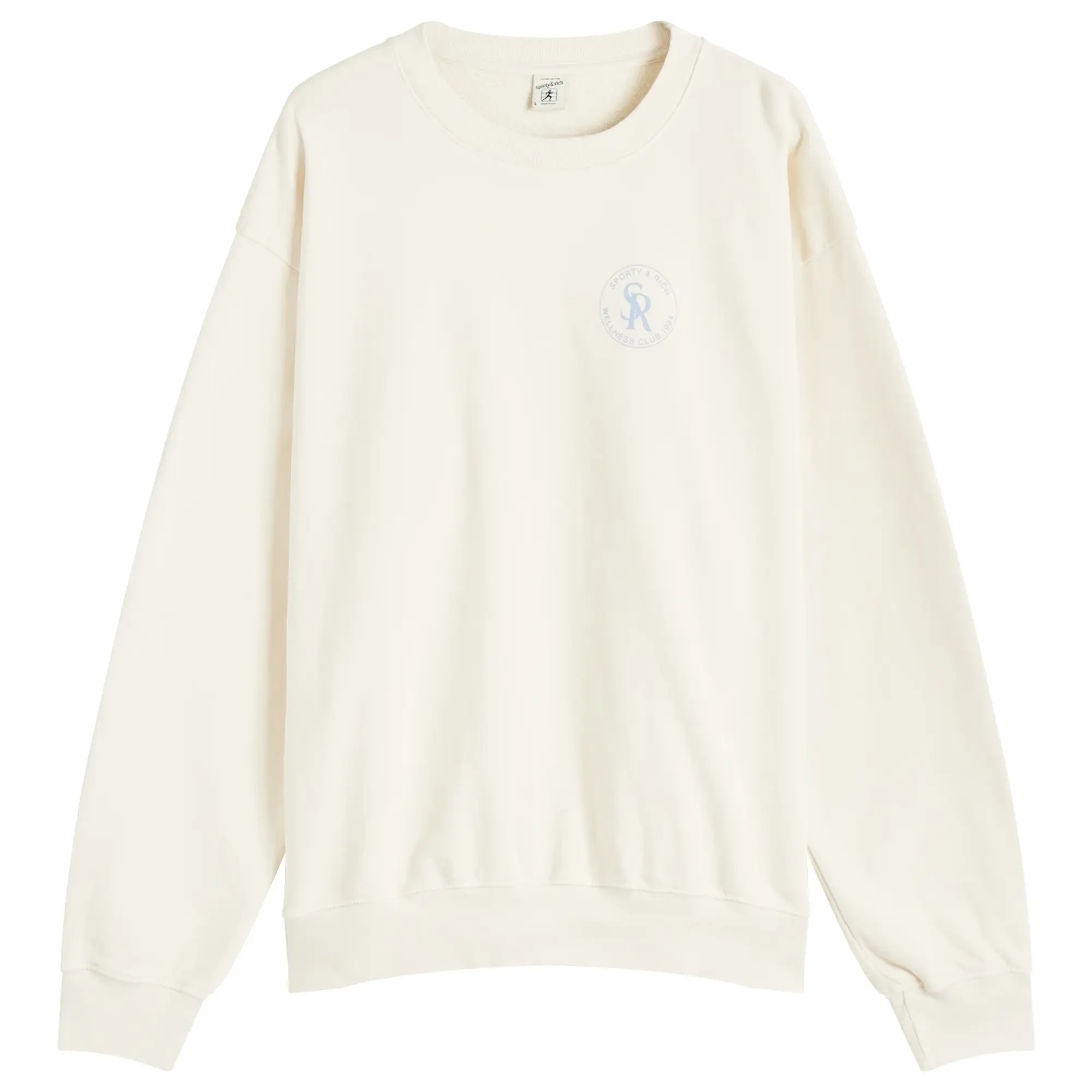 Sporty & Rich S&R Sweatshirt Cream/Sky Blue