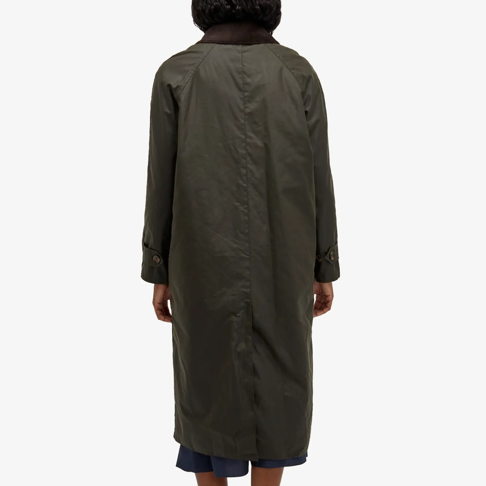 Barbour Women's x Alexa Chung Dorothy Long Wax Jacket Green Barbour Women's x Alexa Chung Dorothy Long Wax Jacket Green
