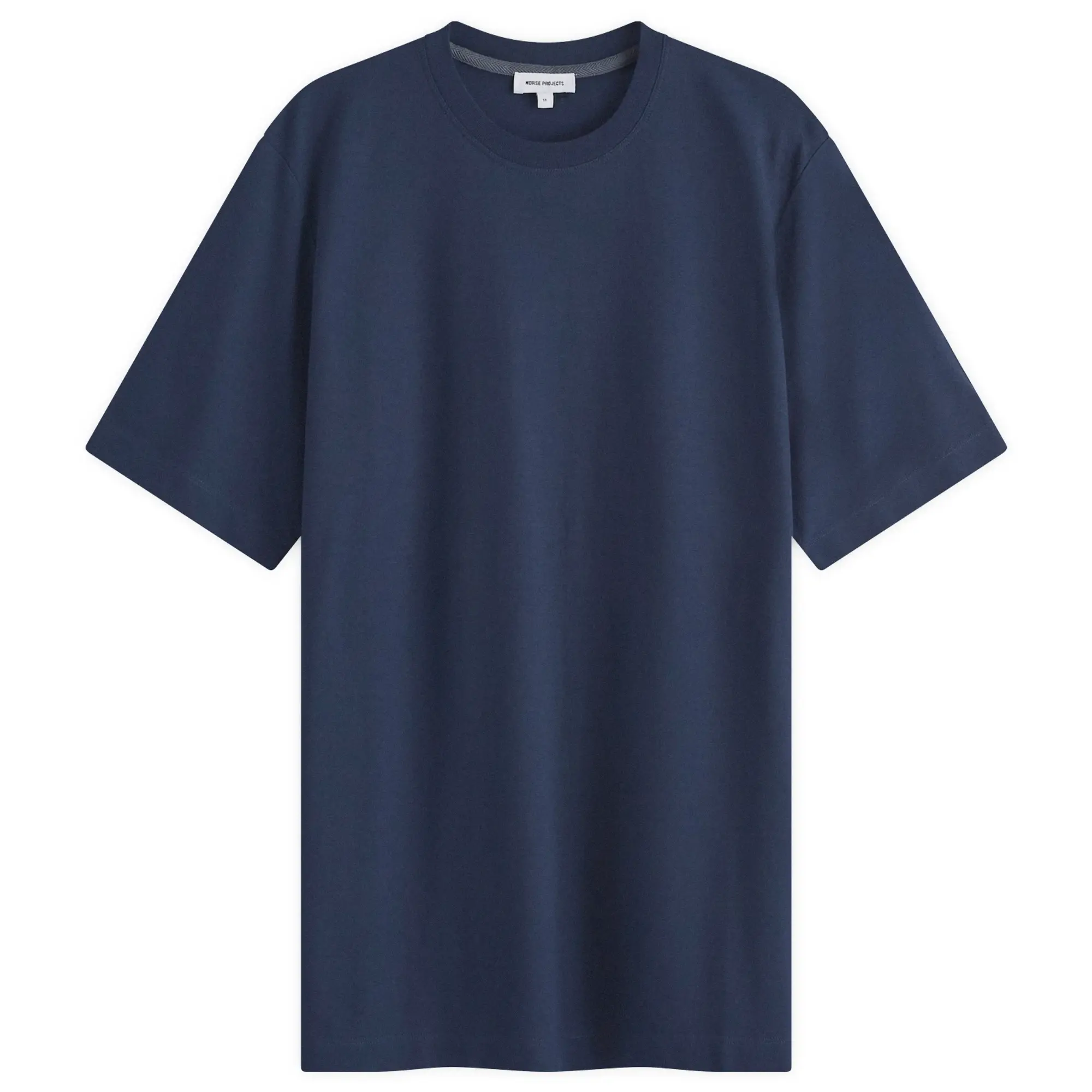 Norse Projects Men's Jakob Crepe Logo T-Shirt Dark Navy