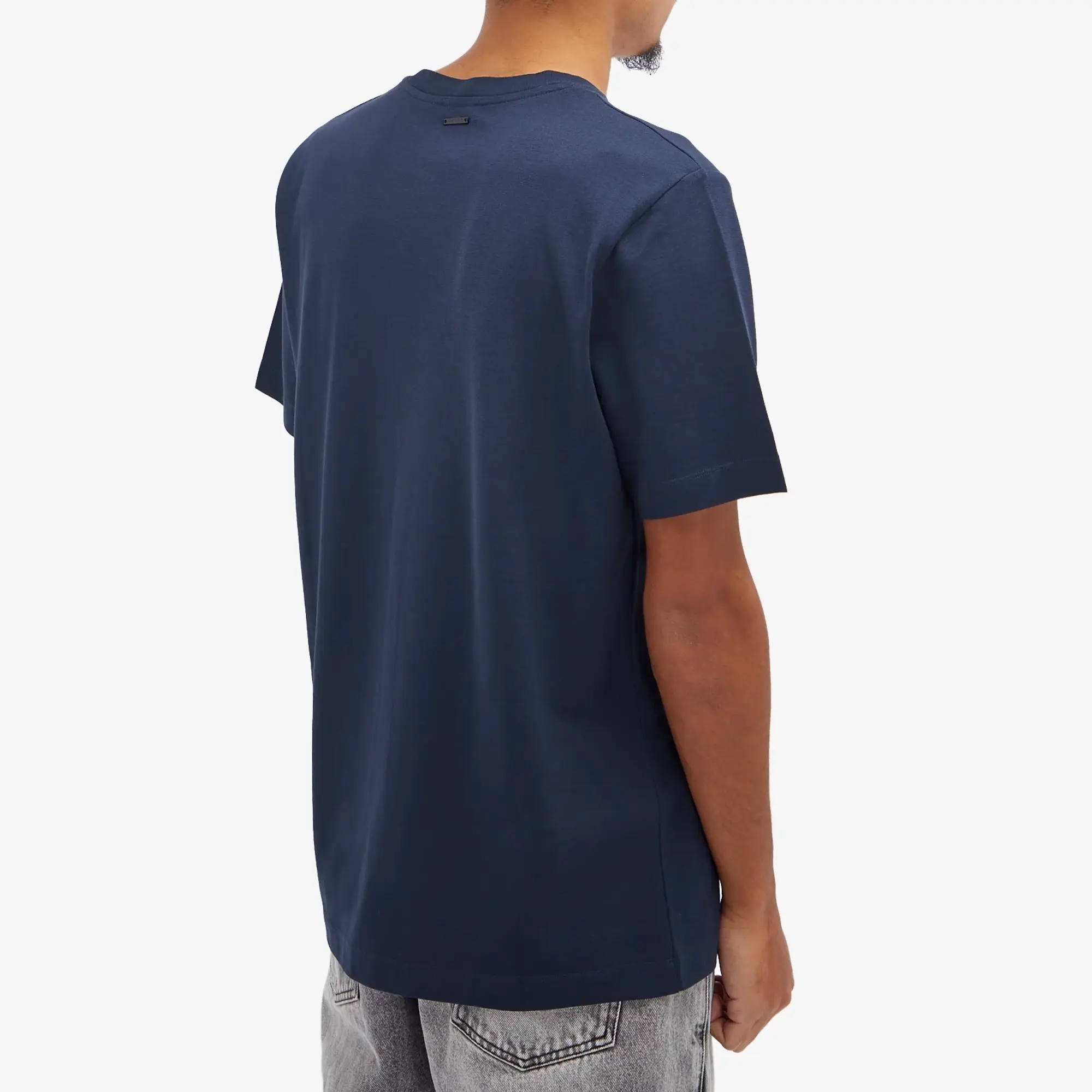 Norse Projects Men's Jakob Crepe Logo T-Shirt Dark Navy