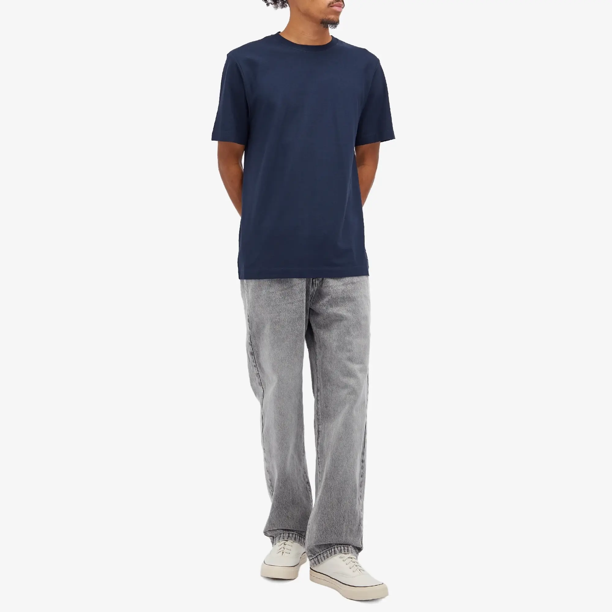 Norse Projects Men's Jakob Crepe Logo T-Shirt Dark Navy