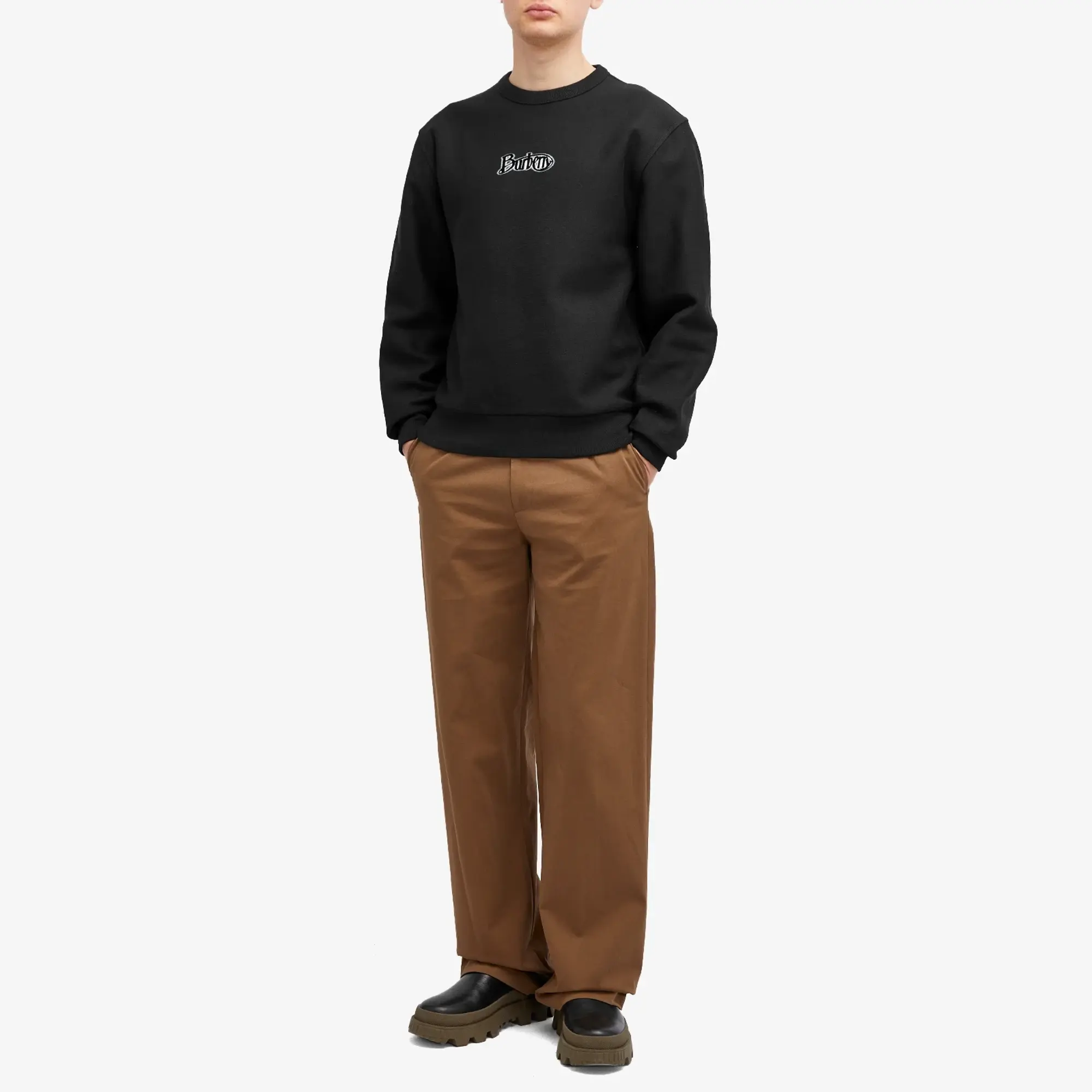 Burberry Men's Archive Logo Sweatshirt Coal