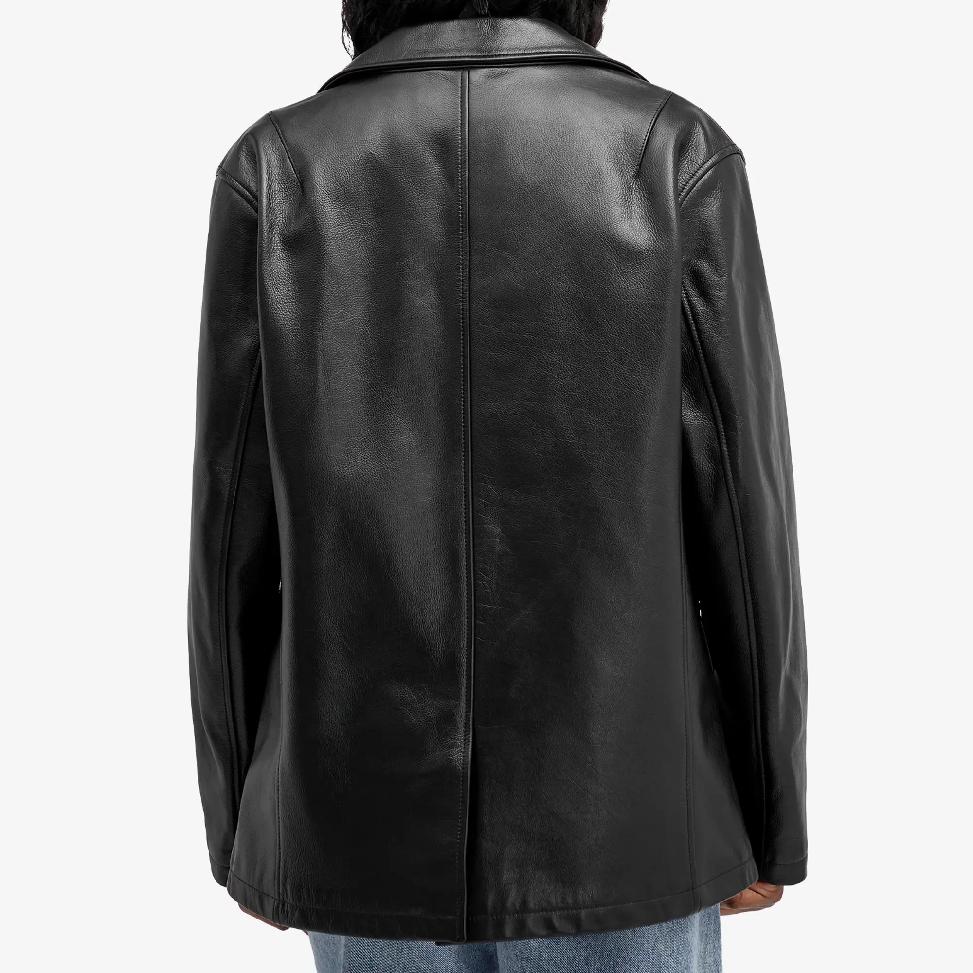 Our Legacy Women's Lane Jacket Heavy Grain Black Leather