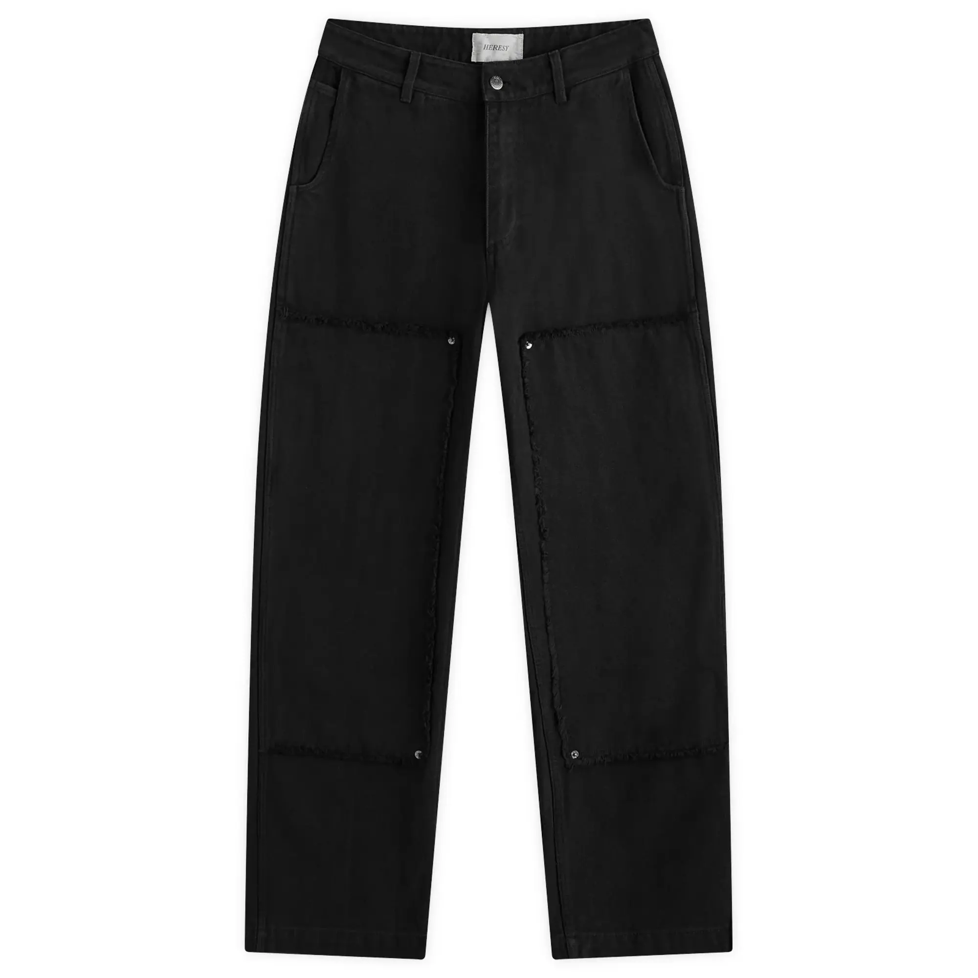 Heresy Men's Scraggy Workwear Trousers Black