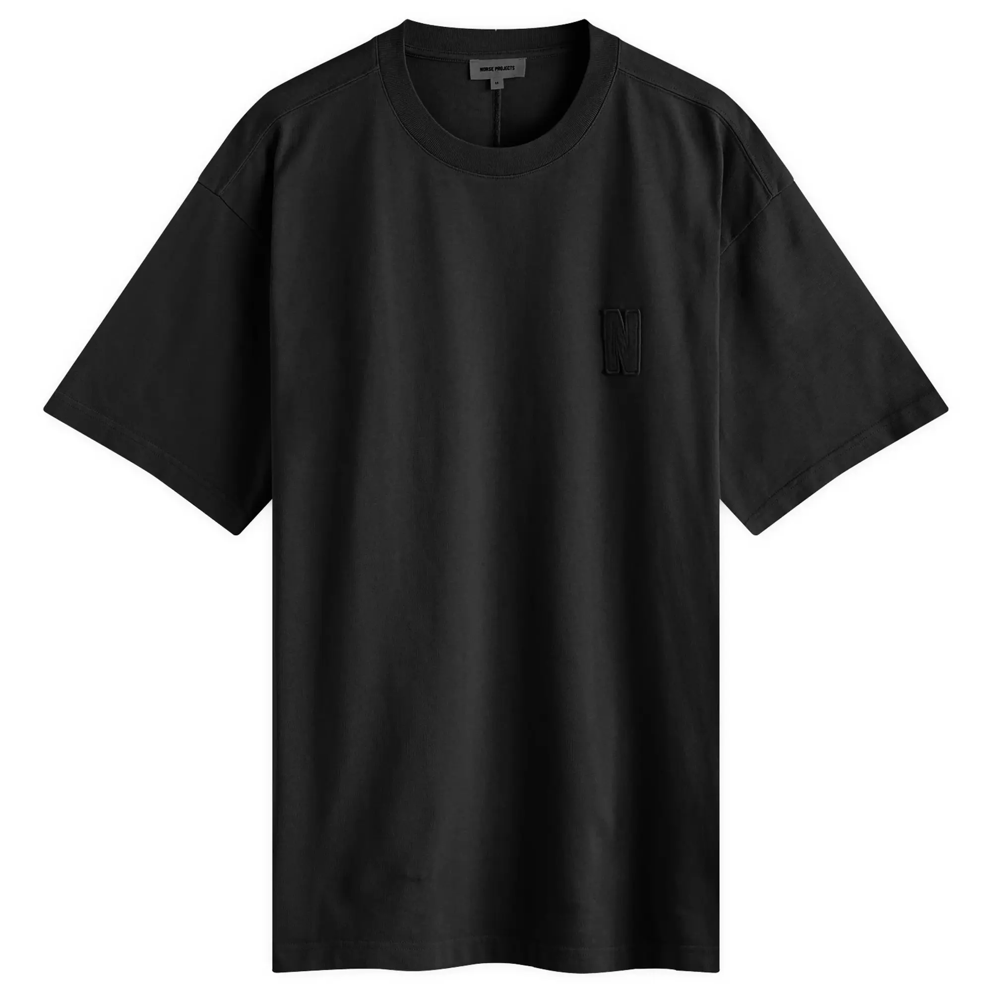 Norse Projects Simon Loose Organic Heavy Jersey N Patch Tee Men Shortsleeves Black