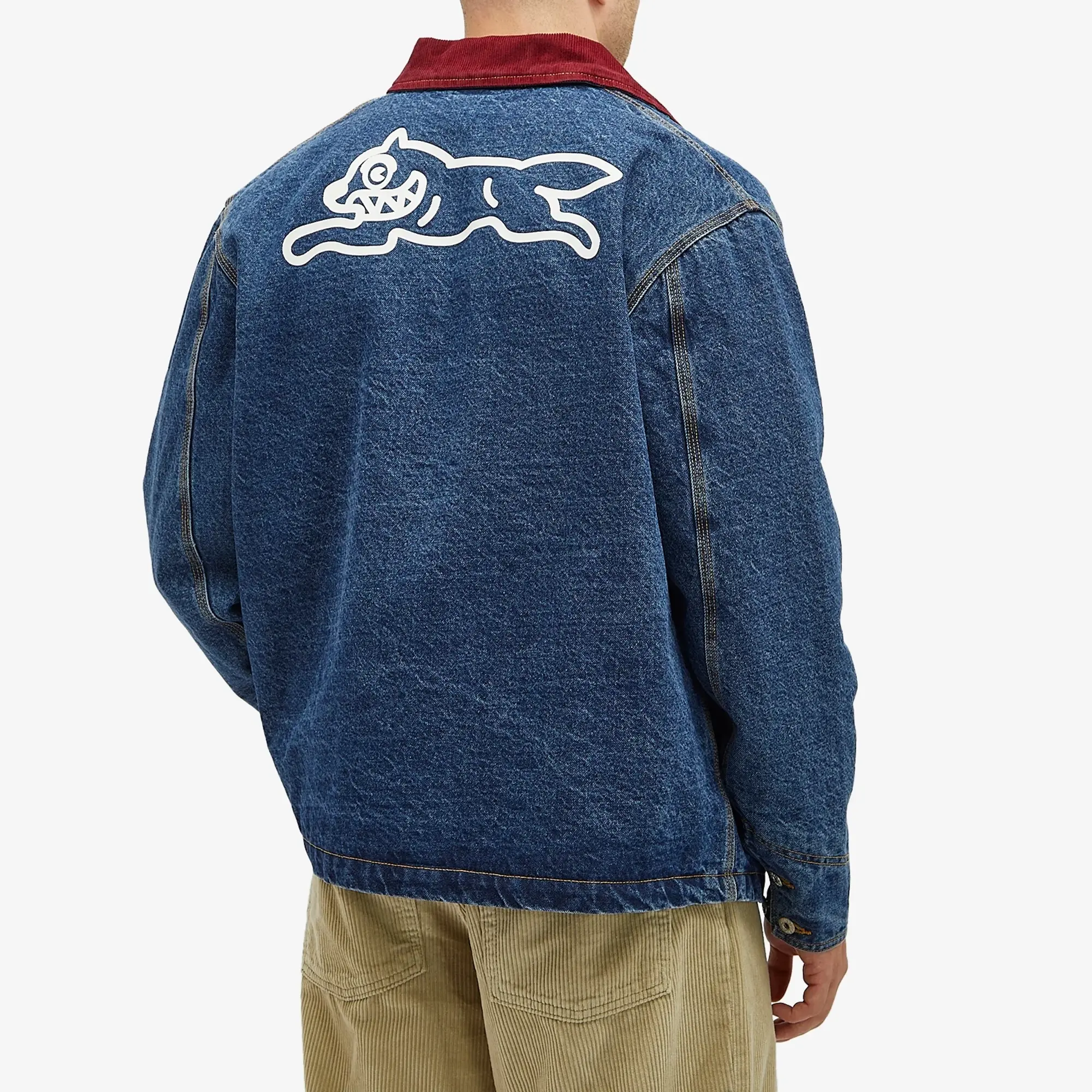 ICECREAM Men's Running Dog Chore Jacket Indigo