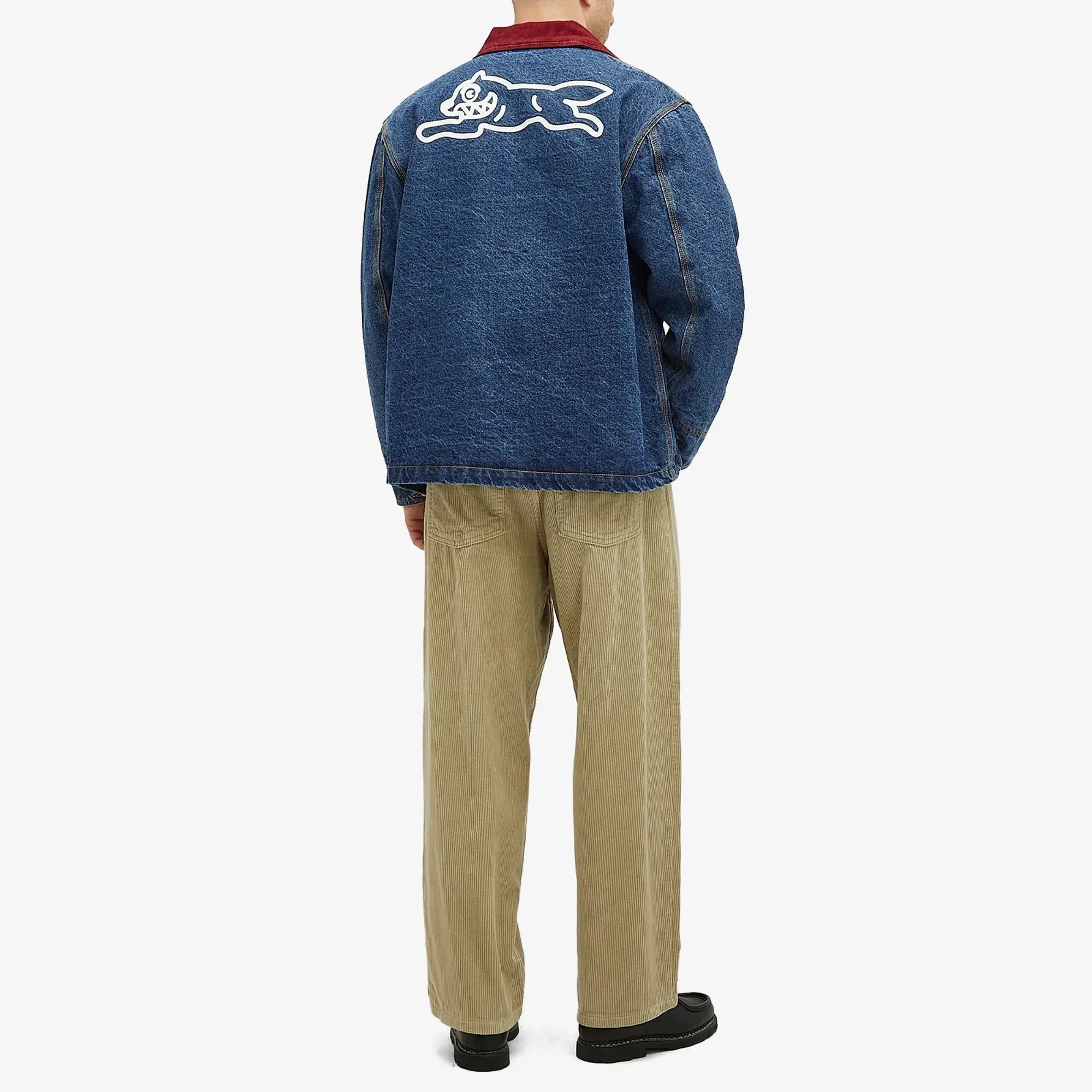 ICECREAM Men's Running Dog Chore Jacket Indigo