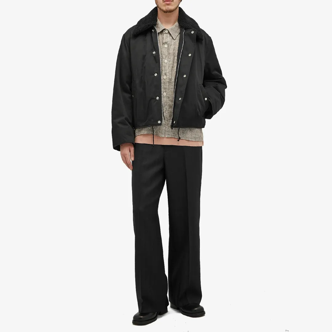 Our Legacy Men's Ace Nylon Jacket Black Aero Nylon | M4241AB