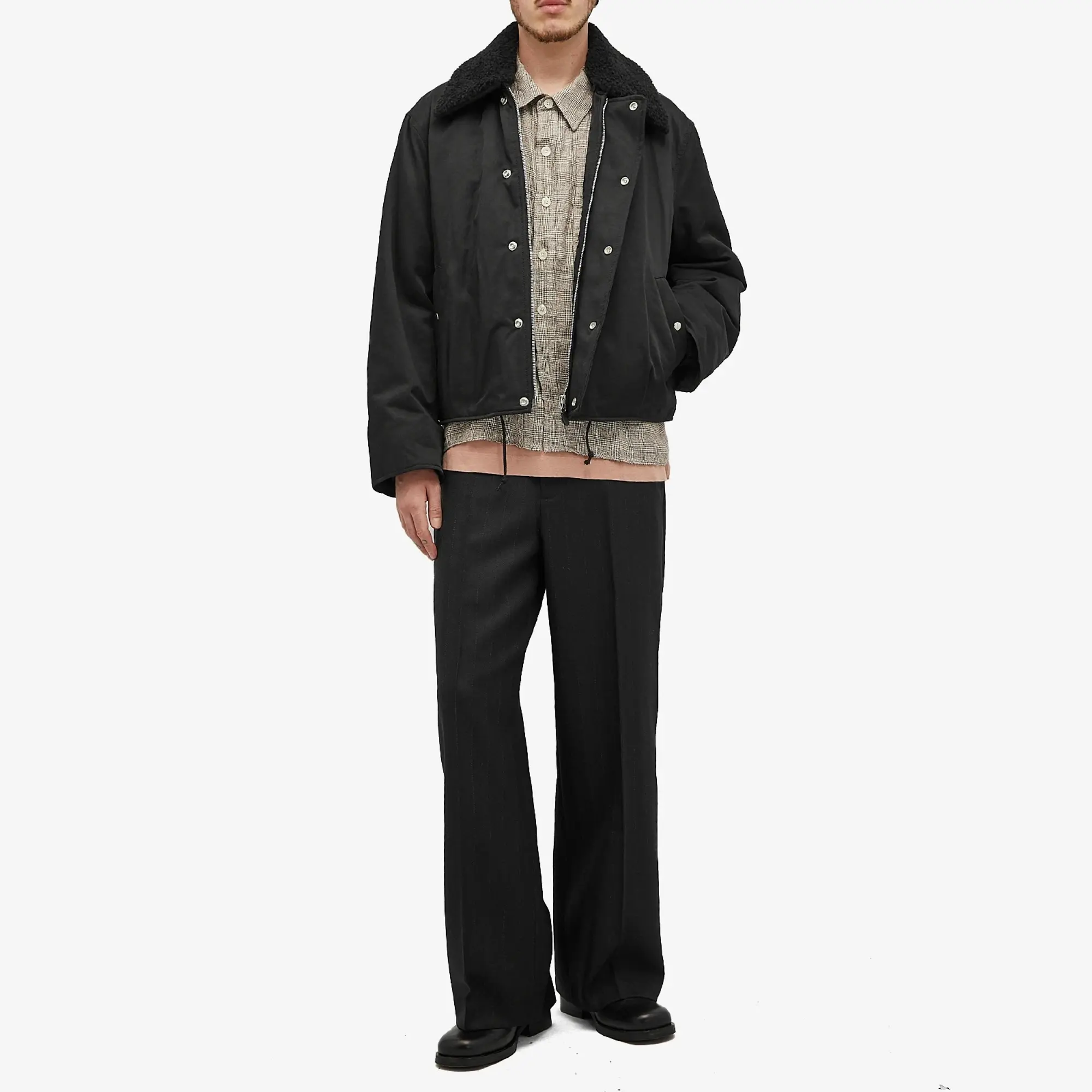 Our Legacy Men's Ace Nylon Jacket Black Aero Nylon