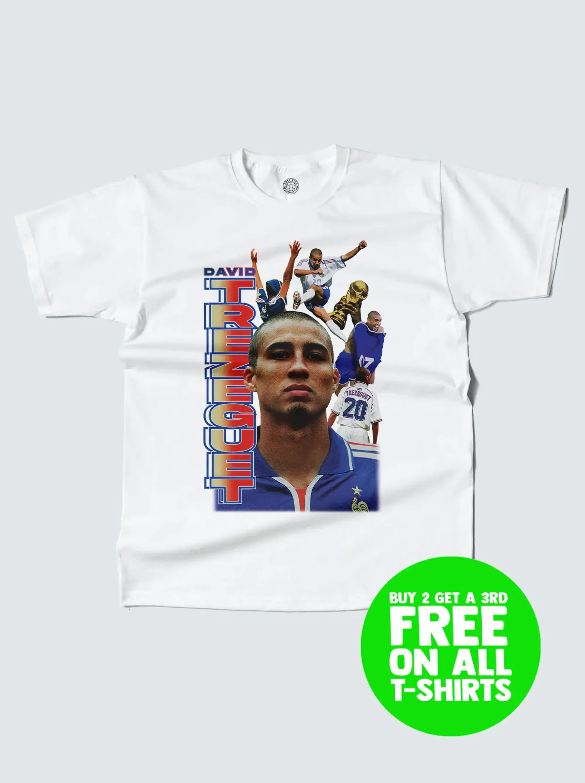 FRANCE TREZEGUET BOOTLEG TEE, Small / France / Black