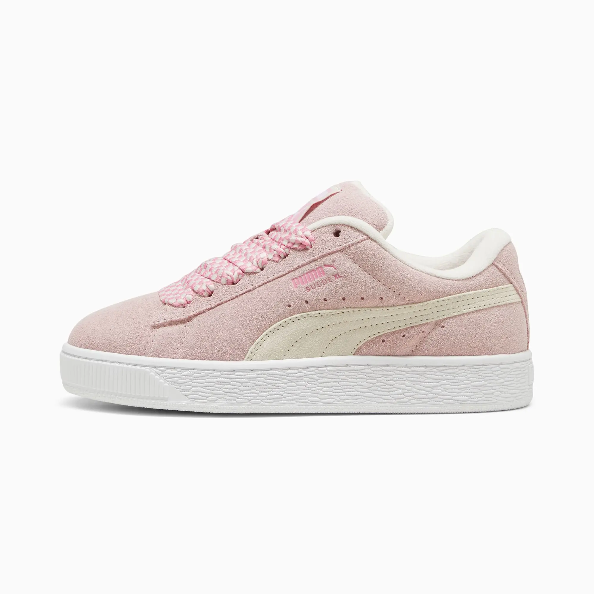 PUMA Suede Xl Lace Sneakers Women, Mauve Mist/White