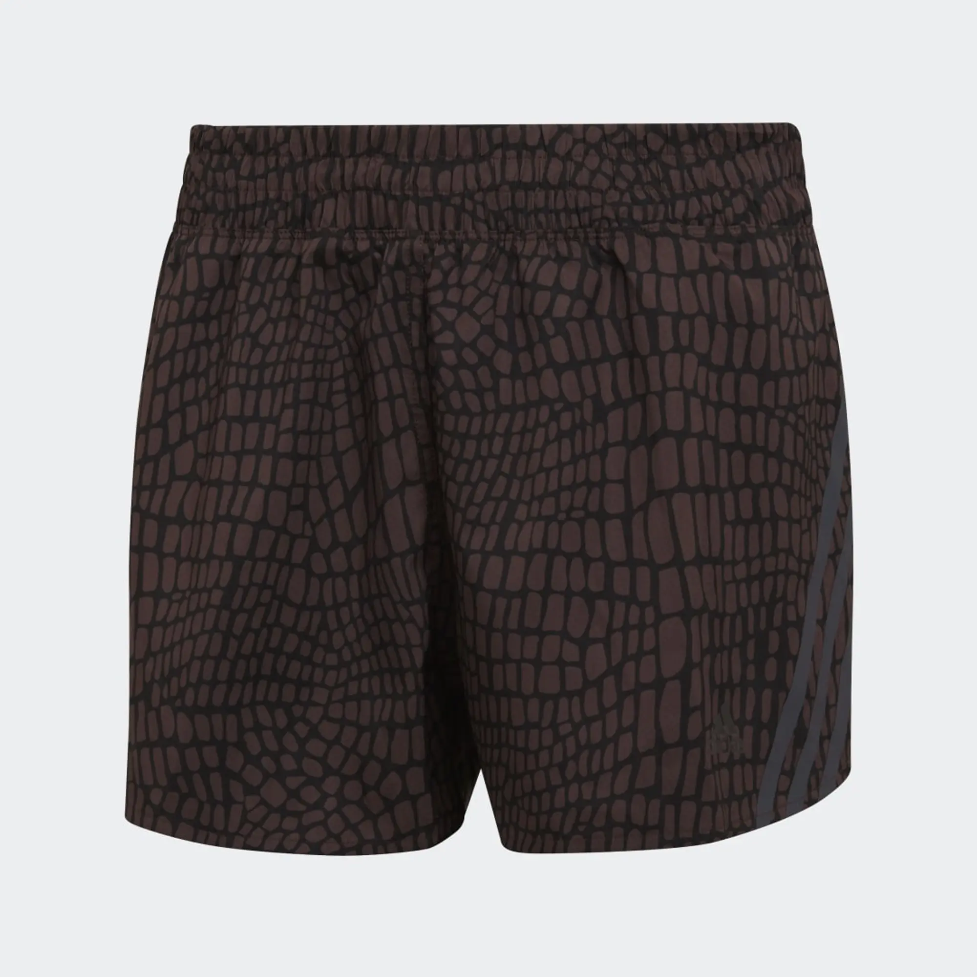 adidas Run Icons 3-Stripes Crocodile Print Running Shorts