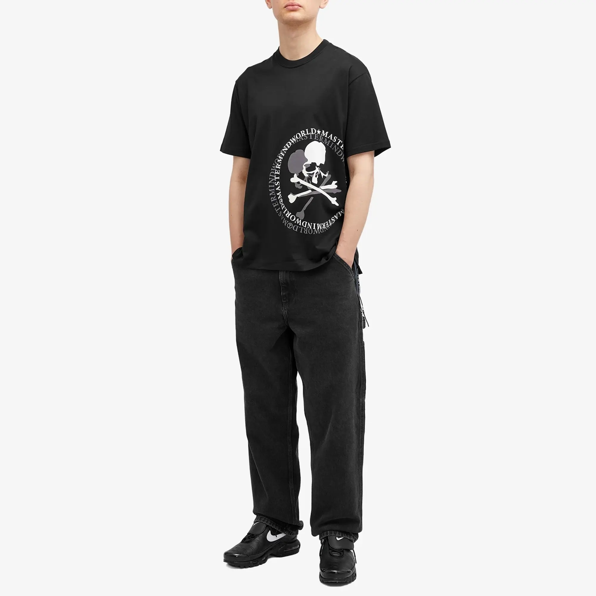 MASTERMIND WORLD Men's Aurola Logo T-Shirt Black