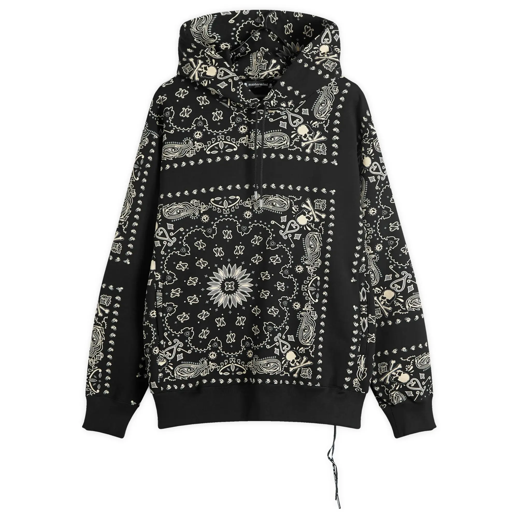 MASTERMIND WORLD Men's Bandana Hoodie Black