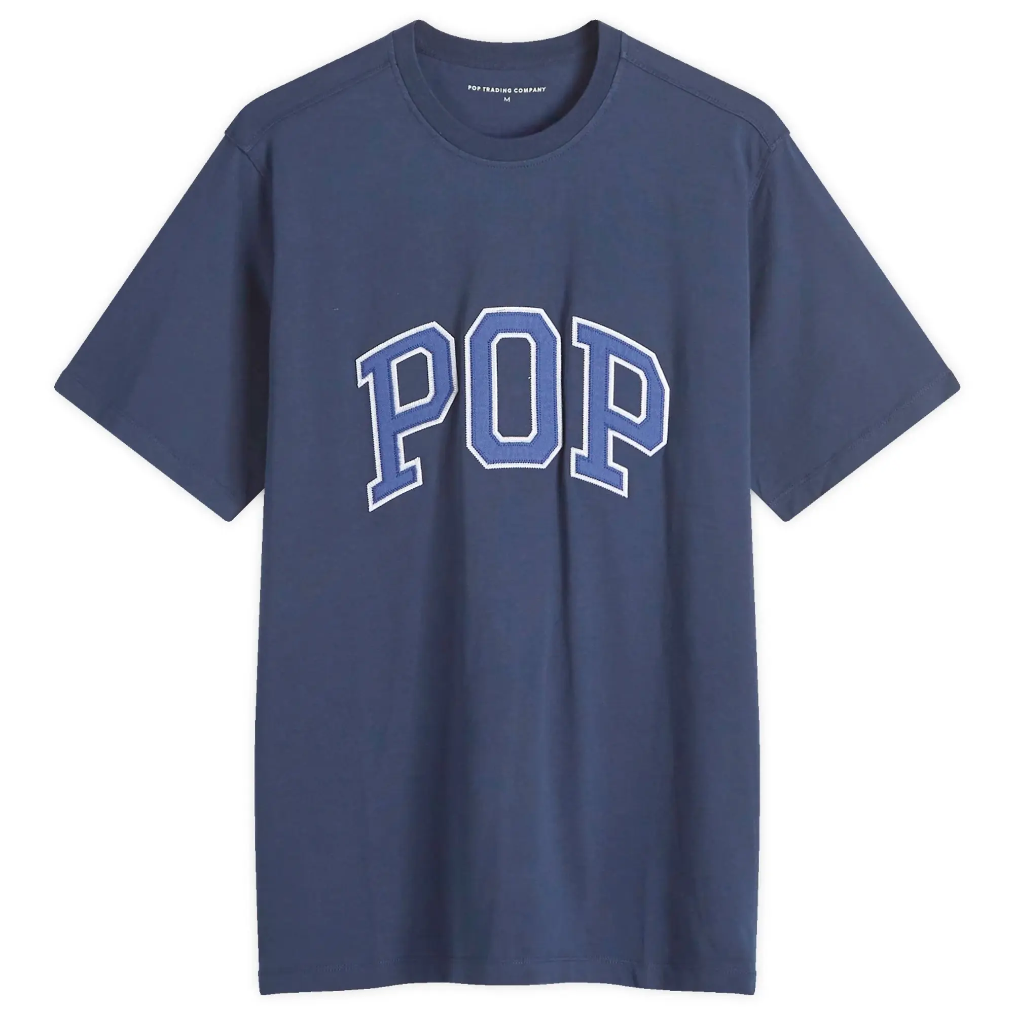 Pop Trading Company Men's Arch Logo T-Shirt Navy