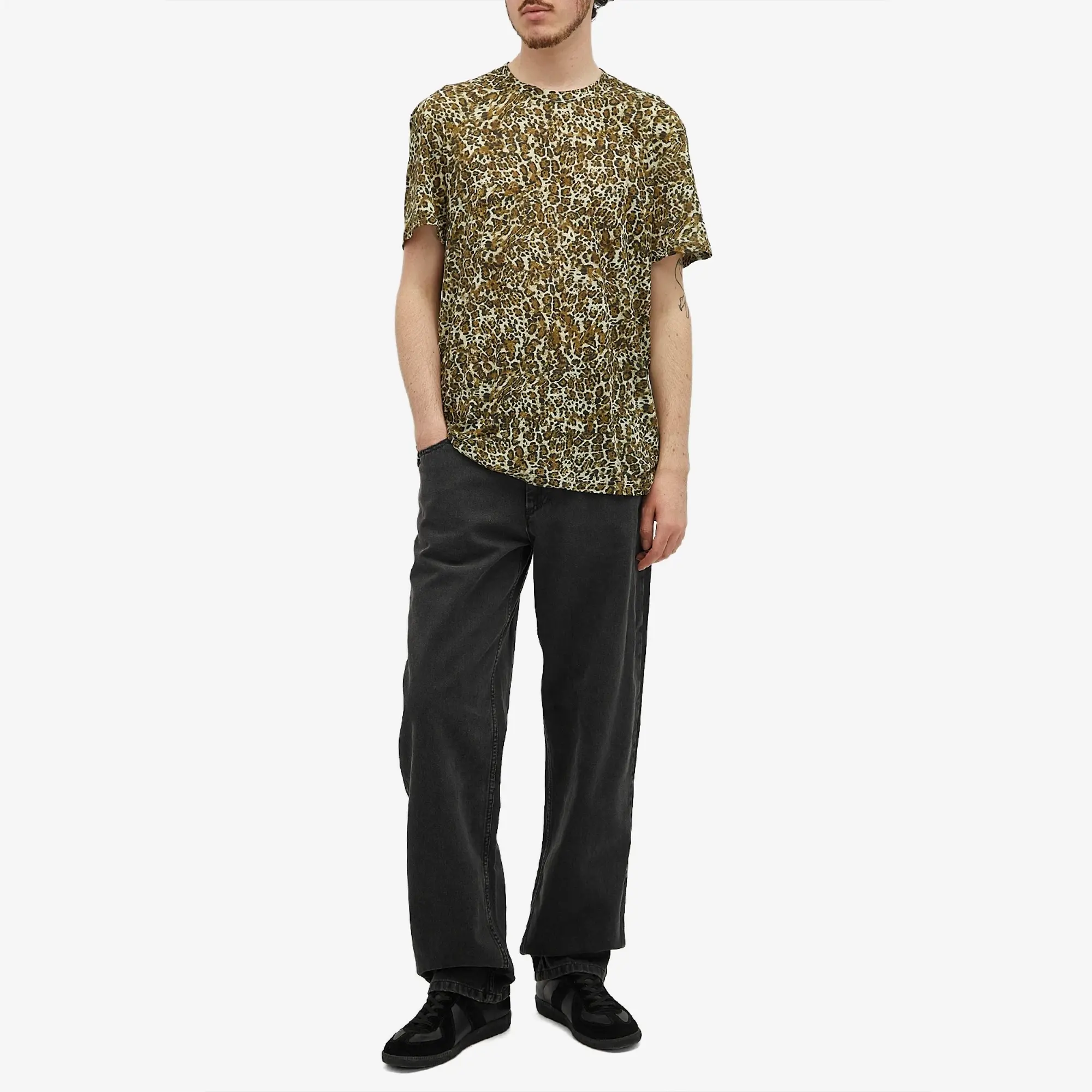 Isabel Marant Men's Luk Leopard Print T-Shirt