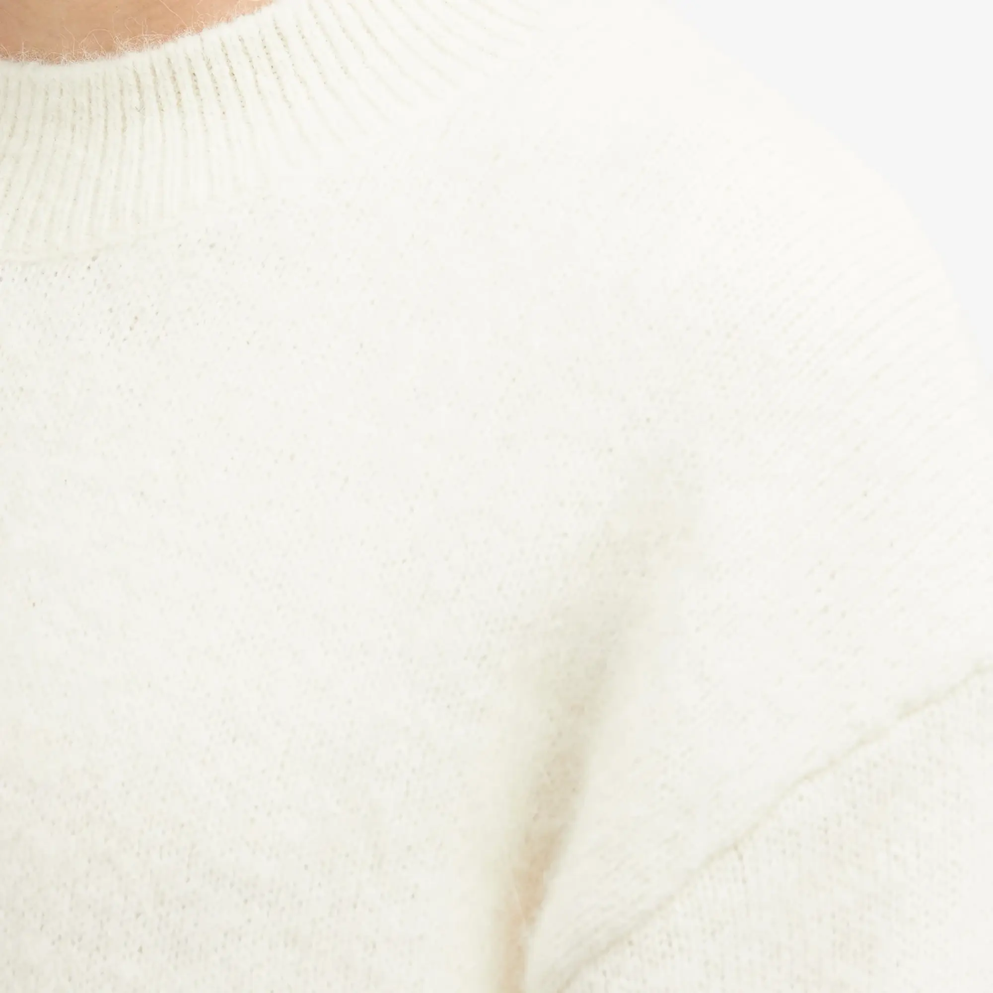 Jacquemus Men's Back Logo Crew Jumper Light Beige