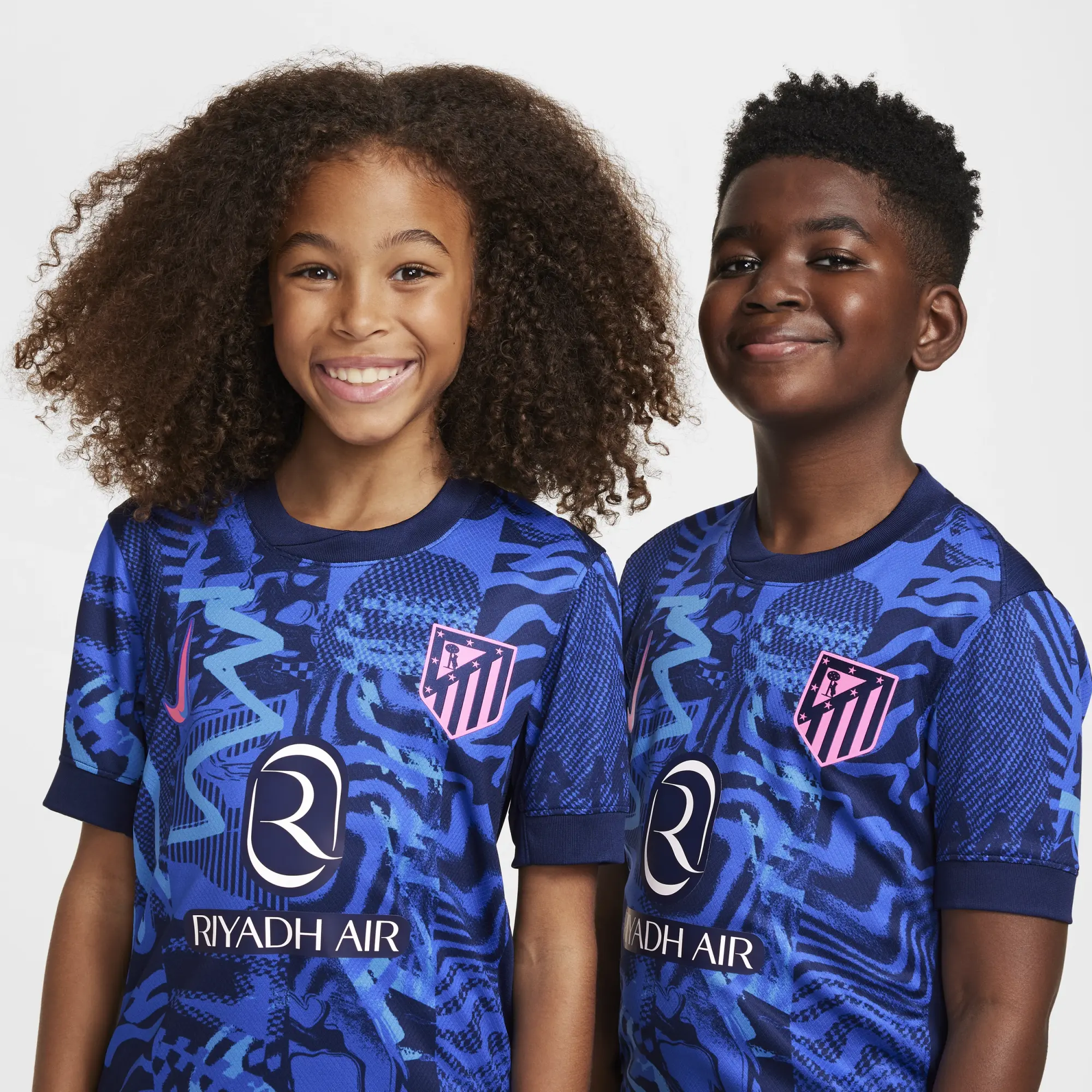 Atlético Madrid 2024/25 Stadium Third Older Kids' Nike Dri-FIT Football Replica Shirt - Blue - Polyester