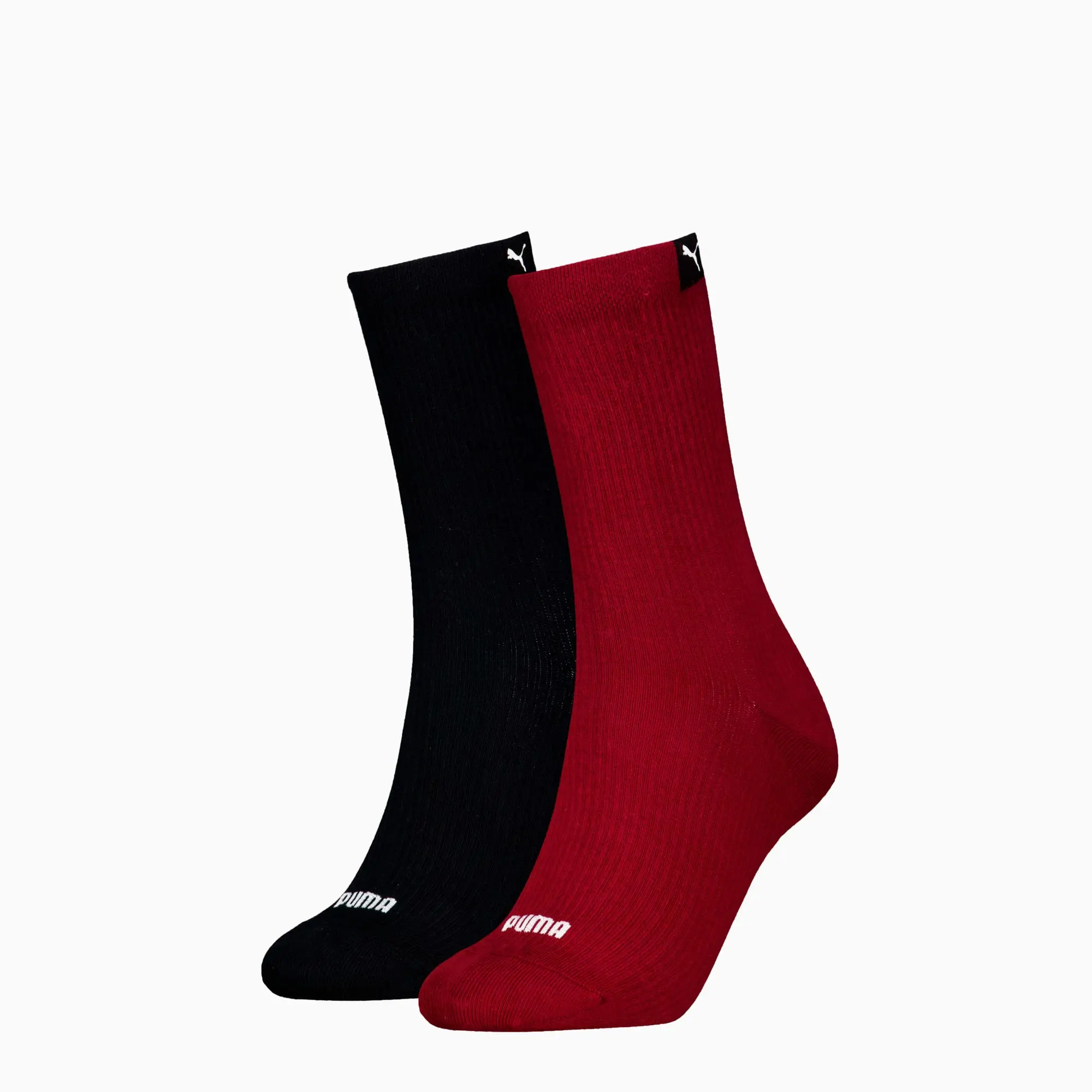 PUMA Classic Socks 2 Pack Women, Red Combo