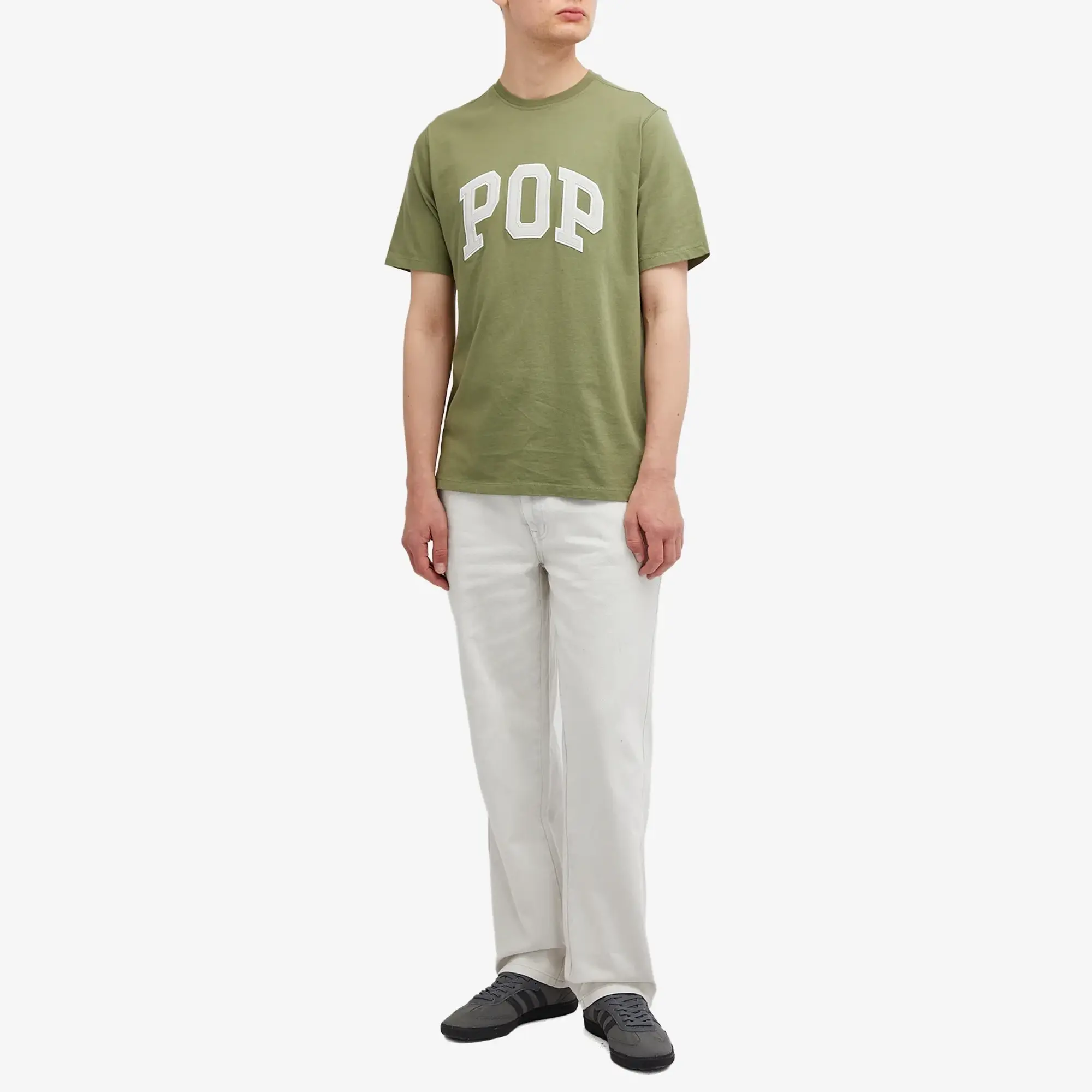 Pop Trading Company Men's Arch Logo T-Shirt Four Leaf Clover