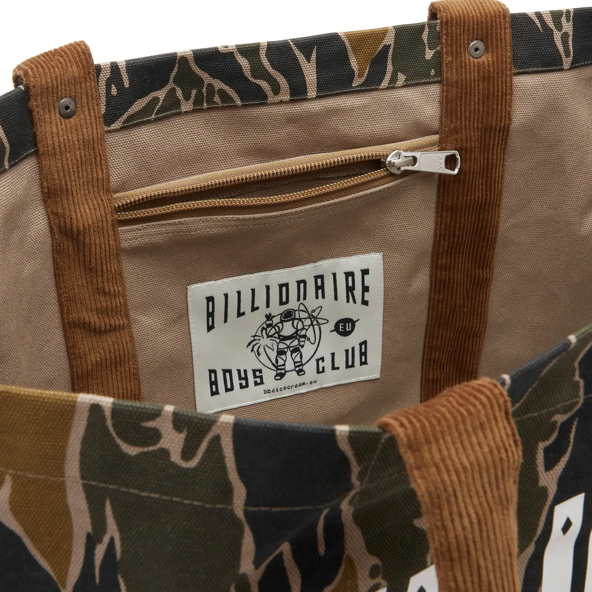 Billionaire Boys Club Men's Arch Logo Camo Tote Bag Green