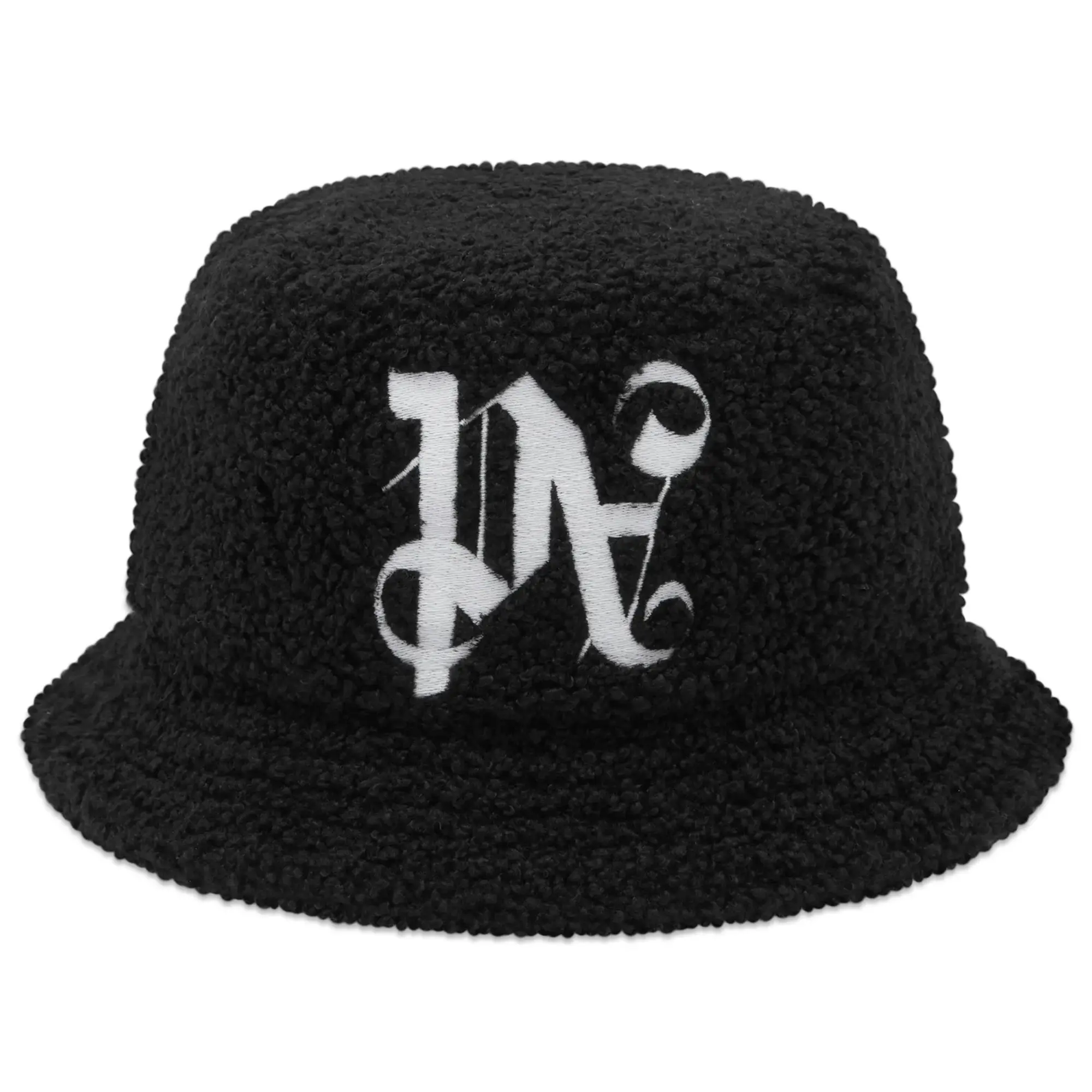 Palm Angels Men's Monogram Bucket Hat Black