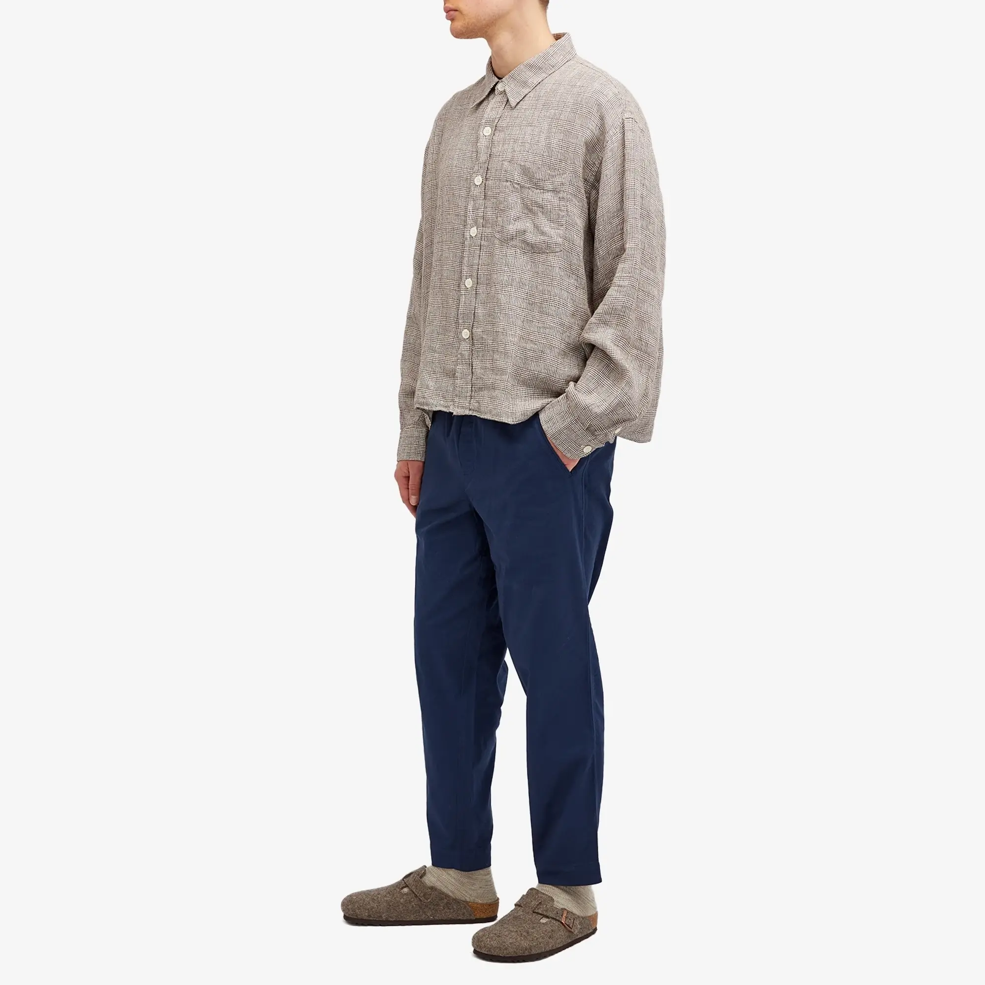 Folk Men's Drawcord Assembly Pants Navy Twill