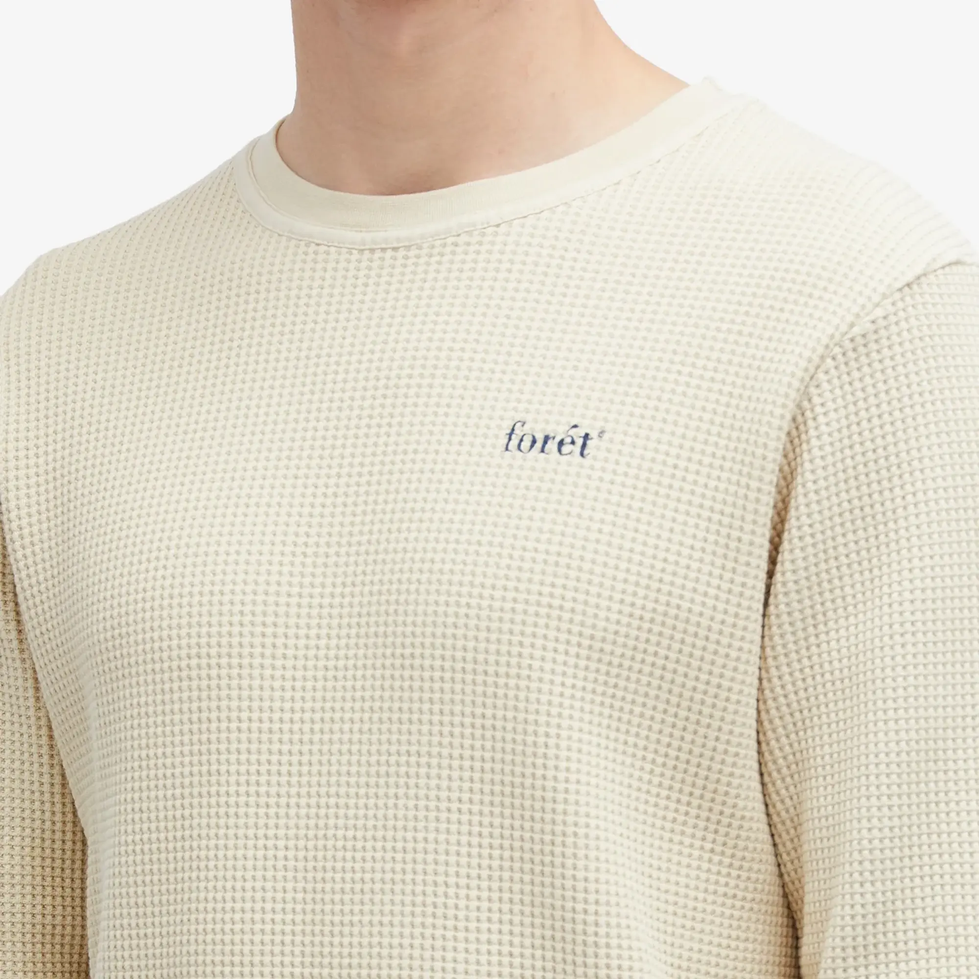 Foret Men's Still Waffle Long Sleeve T-Shirt Oat