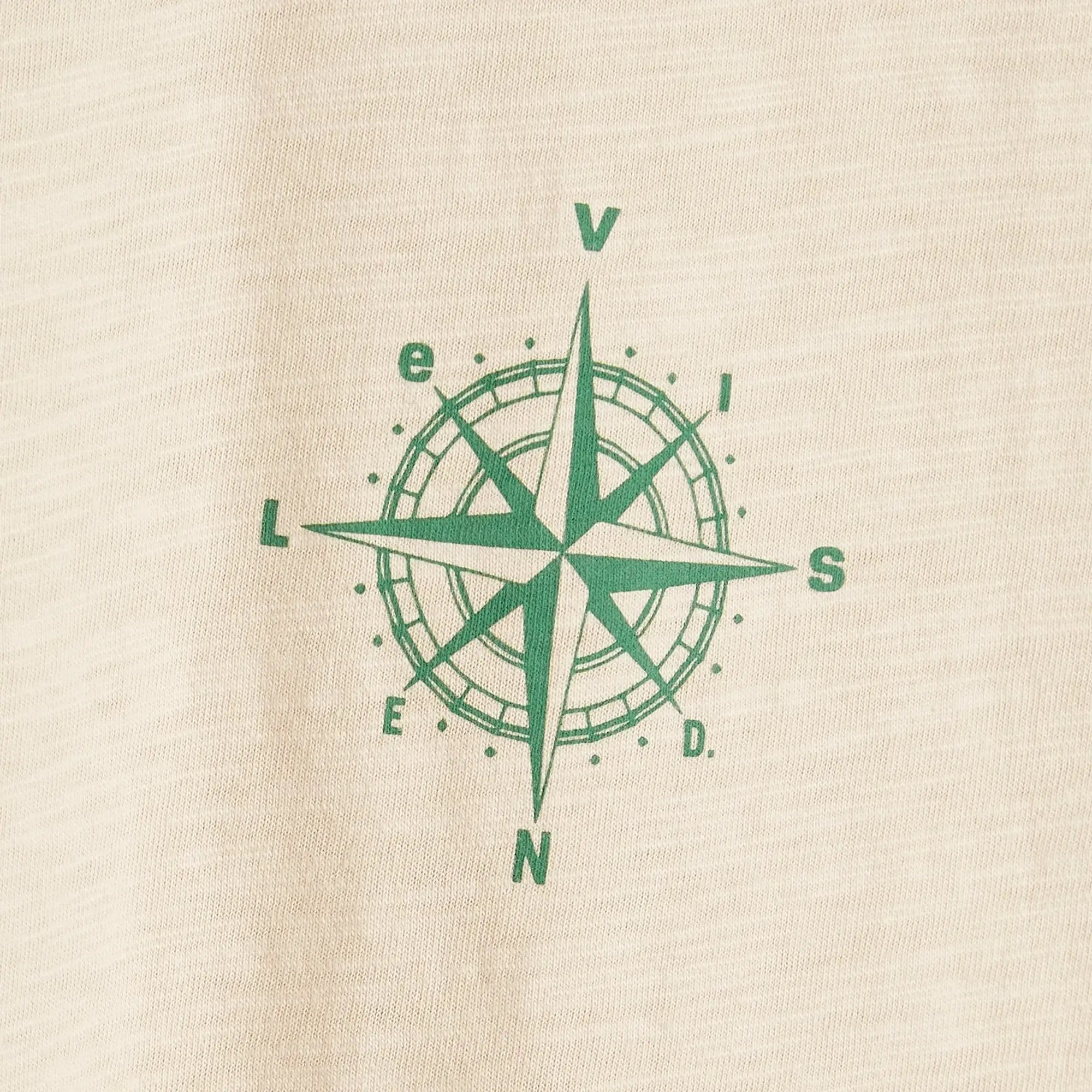 END. x Levis Ringer T-Shirt 'Mount Rambler' Ecru/Green