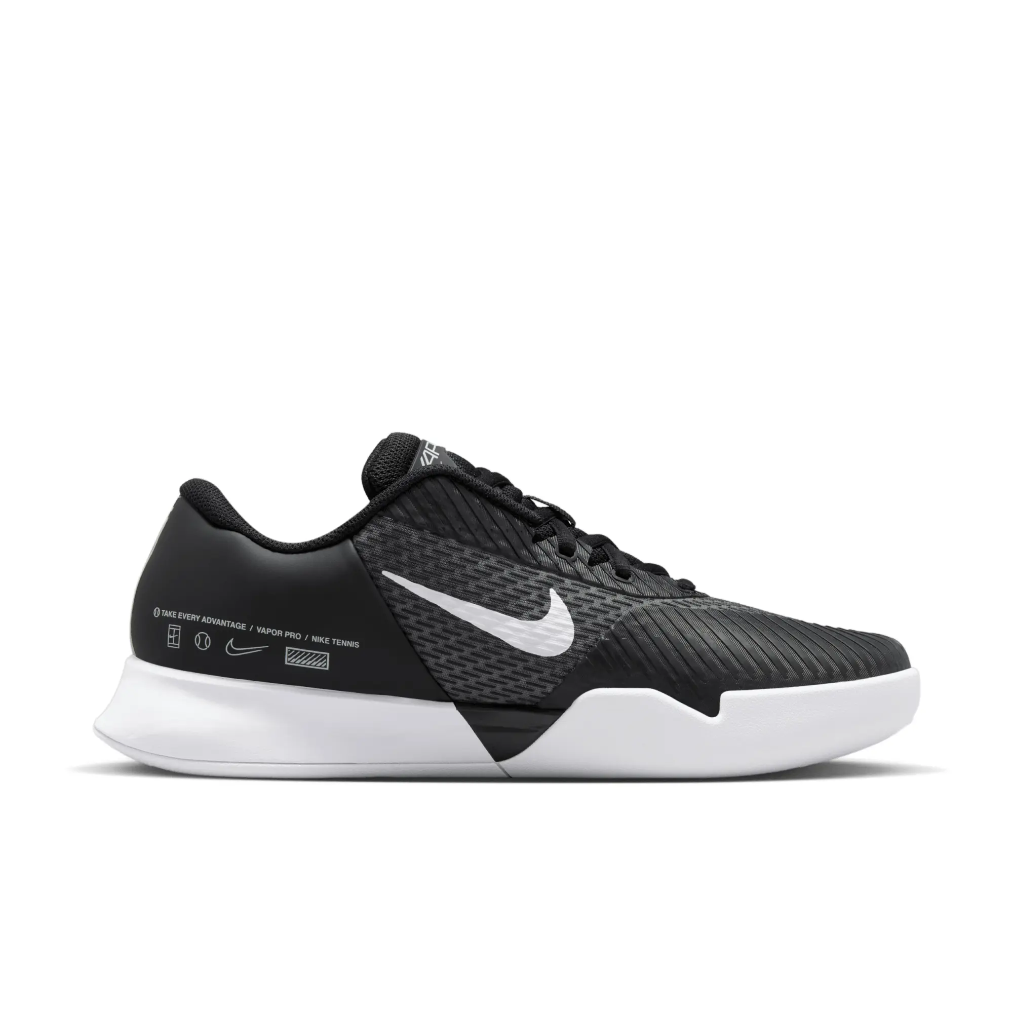Nike Air Zoom Vapor Pro 2 Men's Carpet Tennis Shoes - Black