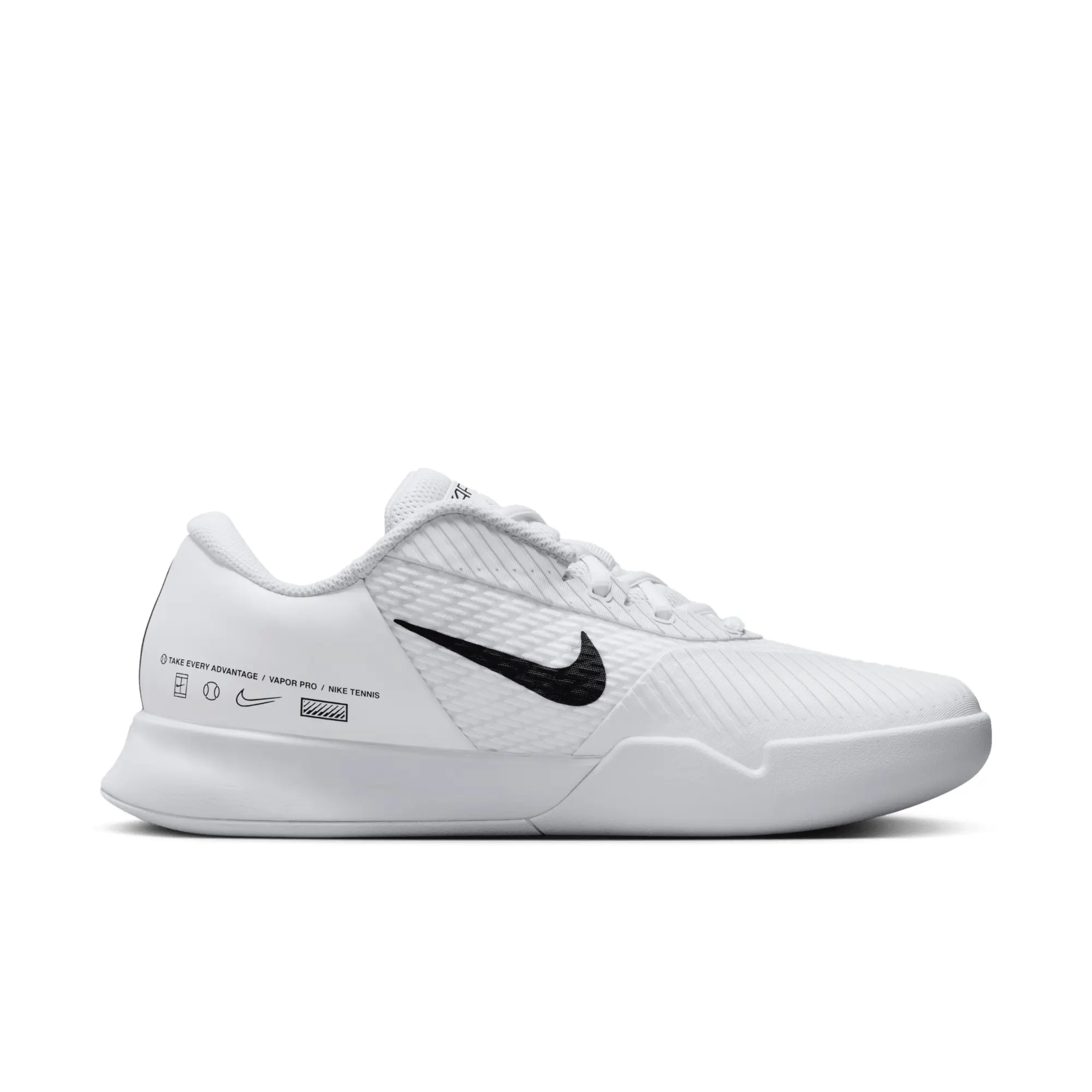 NikeCourt Air Zoom Vapor Pro 2 Men's Carpet Tennis Shoes - White