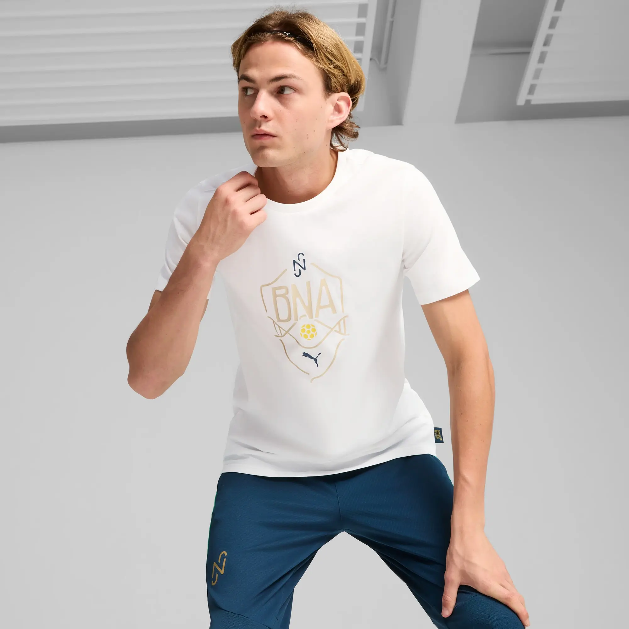 Puma Neymar Jr BNA Logo T-shirt Adults - Yellow