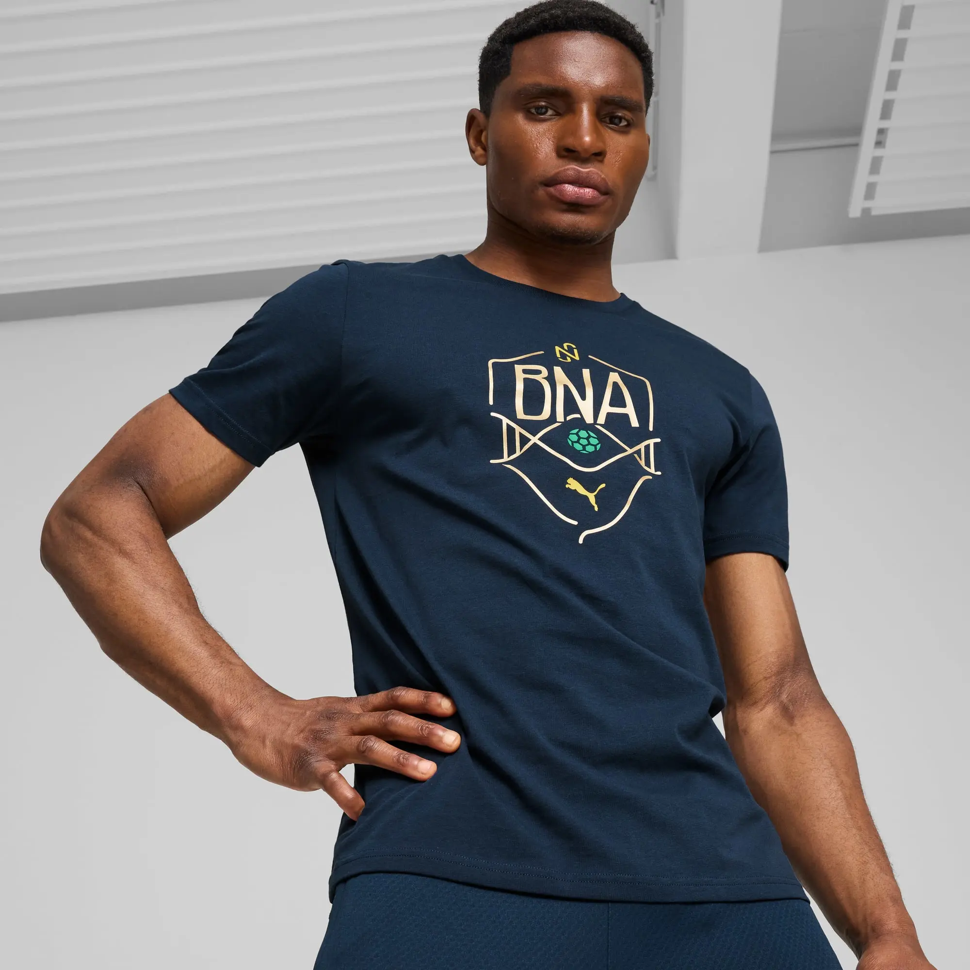 Puma Neymar Jr BNA Logo T-shirt Adults - Blue