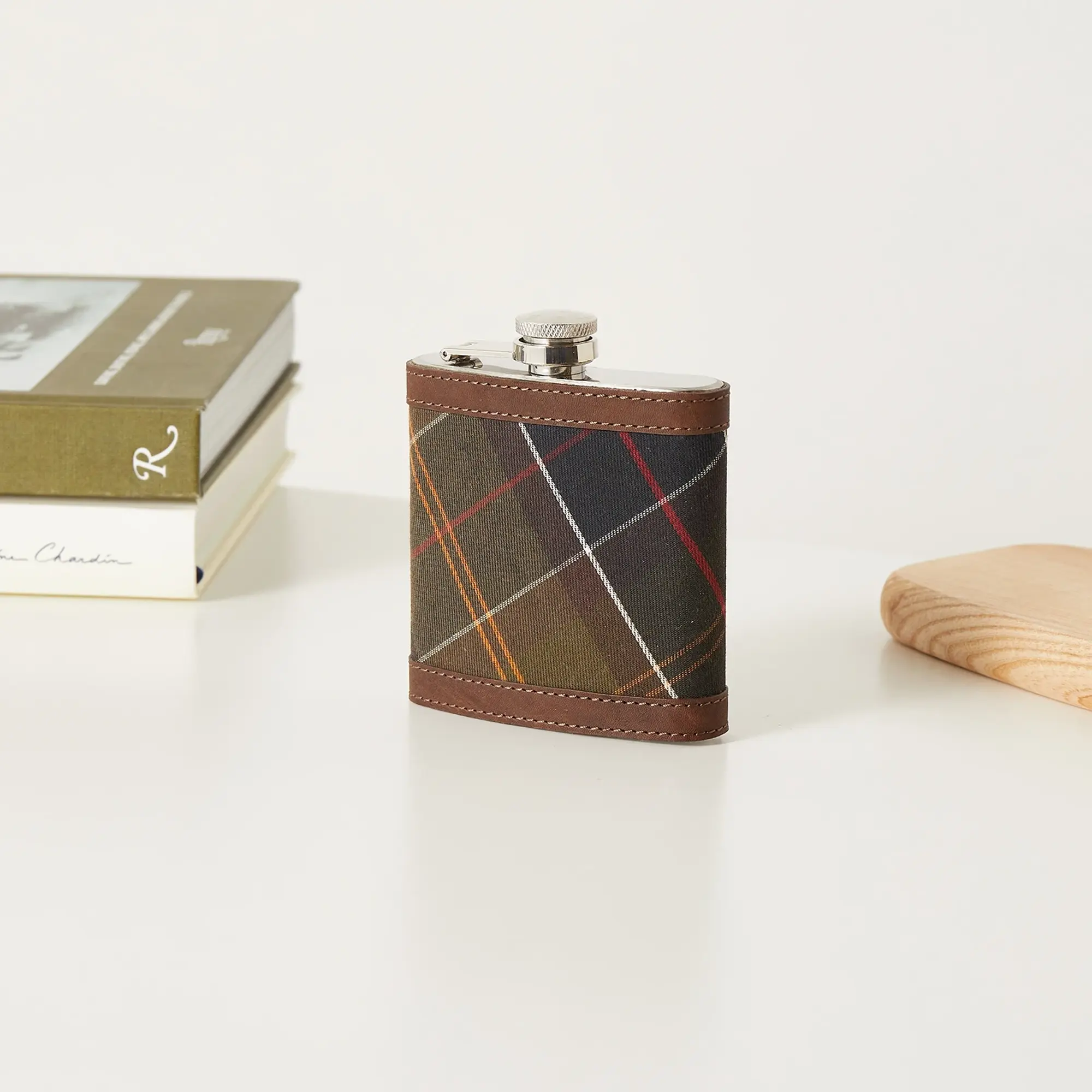 Barbour Hip Flask Classic Dark Brown