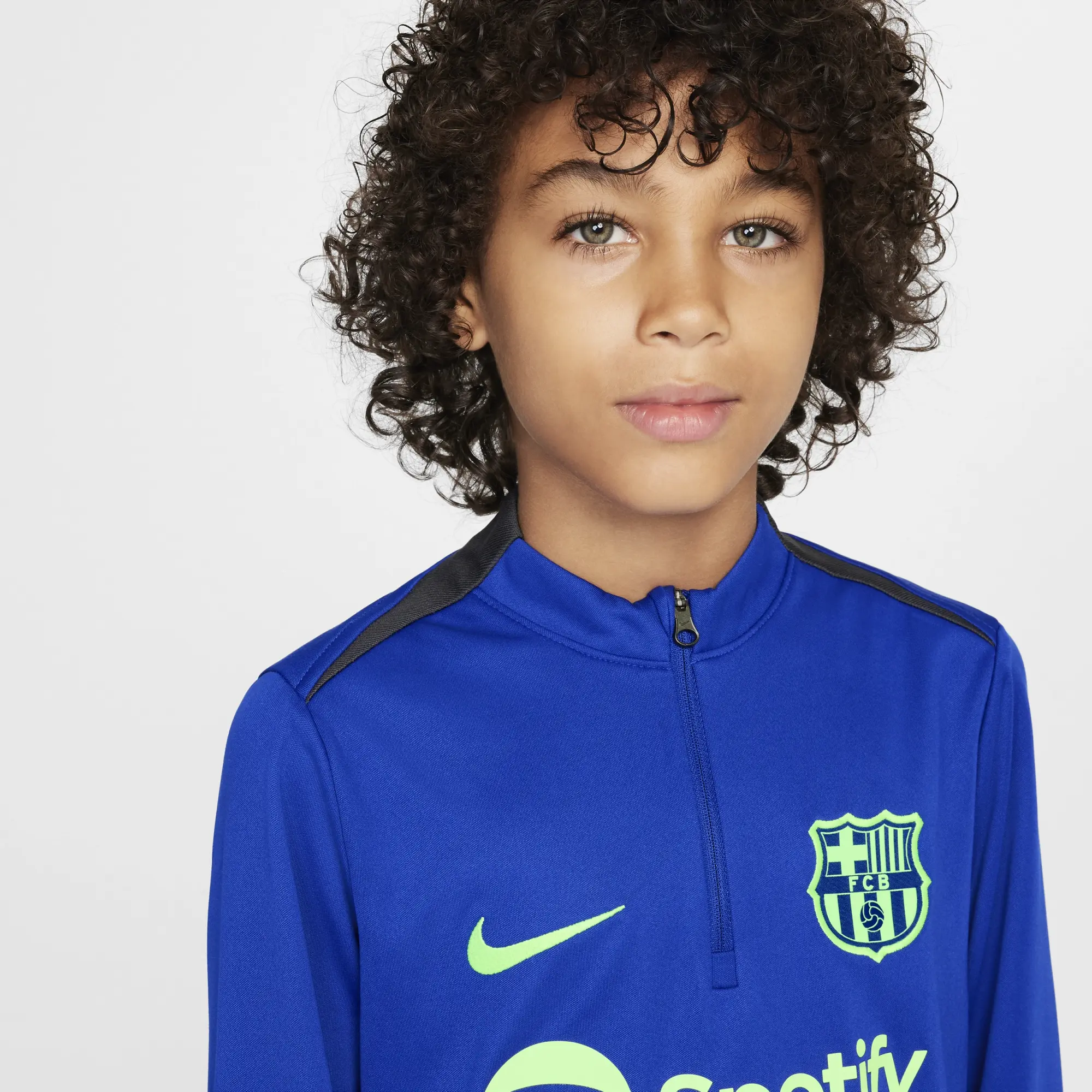 Nike FC Barcelona 24 25 Kids Dri FIT Academy Pro Drill Top