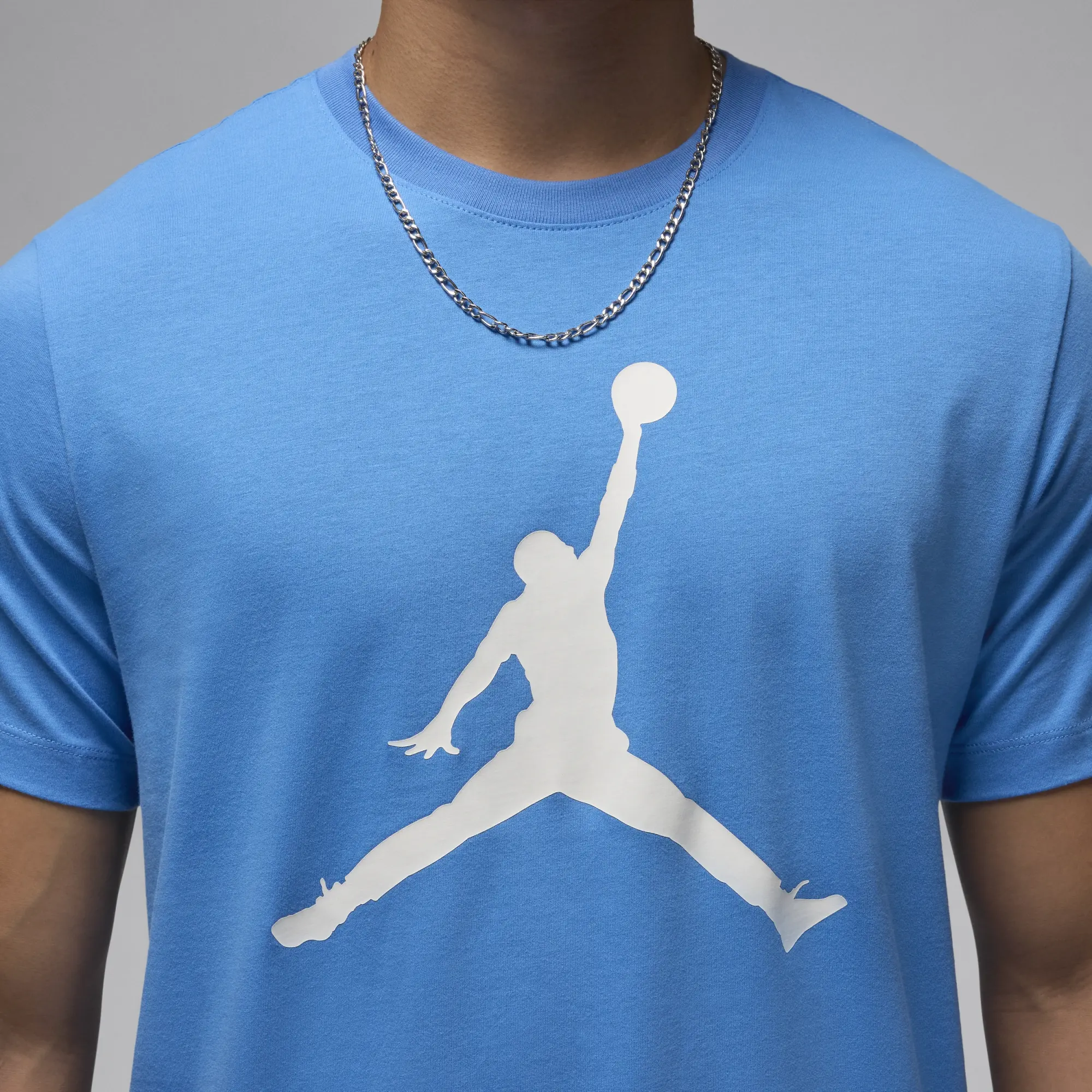 Nike Jordan Jumpman Men's T-Shirt - Blue - Cotton/Polyester