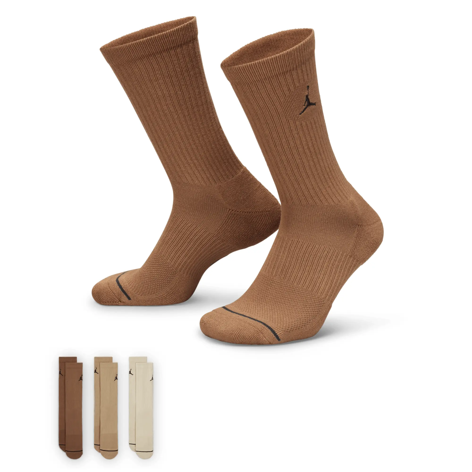 Nike Jordan Jordan Crew 3 Pack - Brown