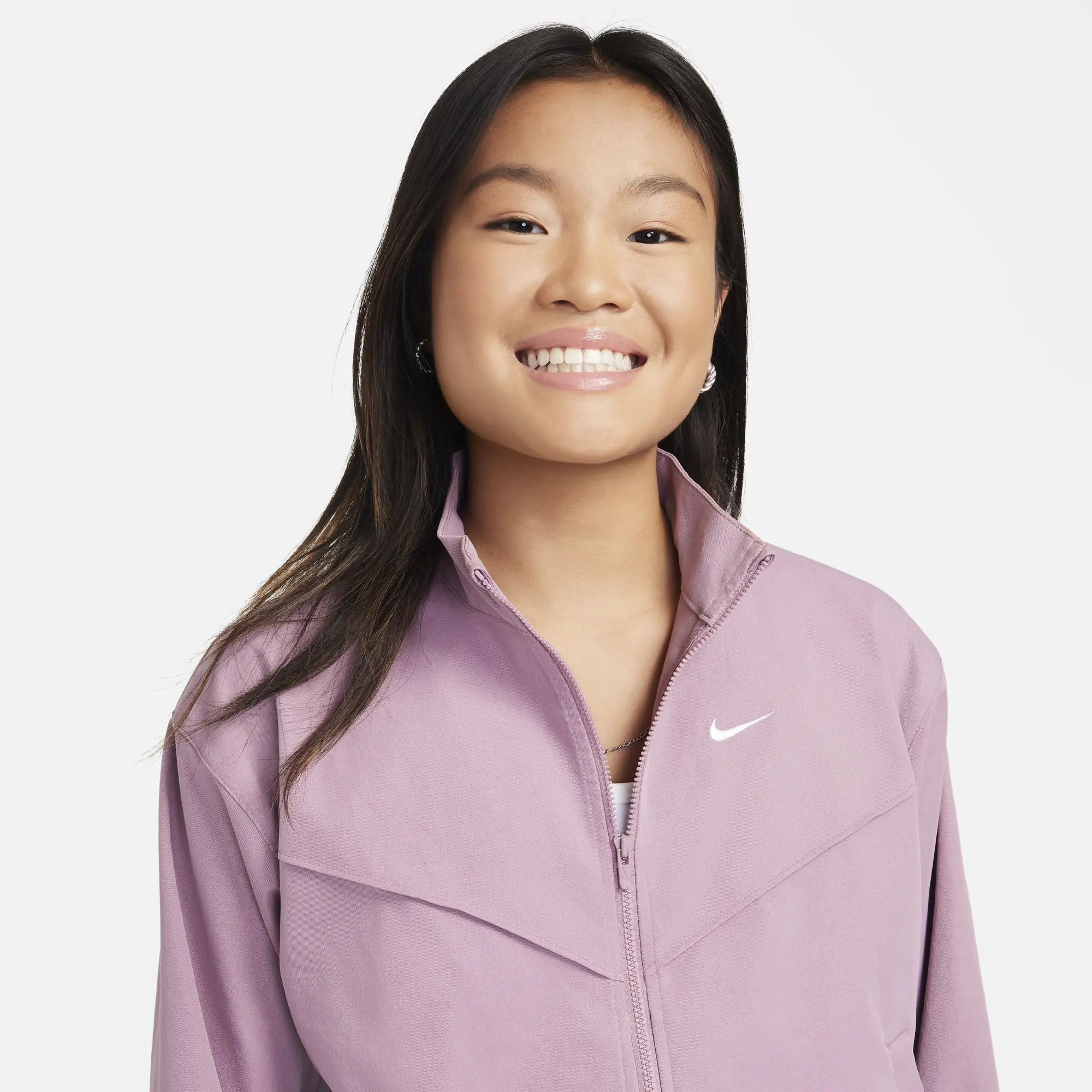 Nike Style Star Oversized Unisex Jackets - Purple