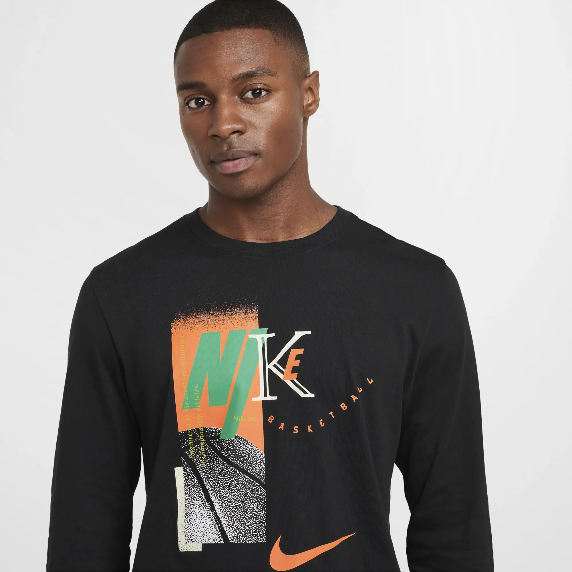 Nike Air Black And Orange Nike T Shirt Men's Air Jordan X Nike Air - Main Image