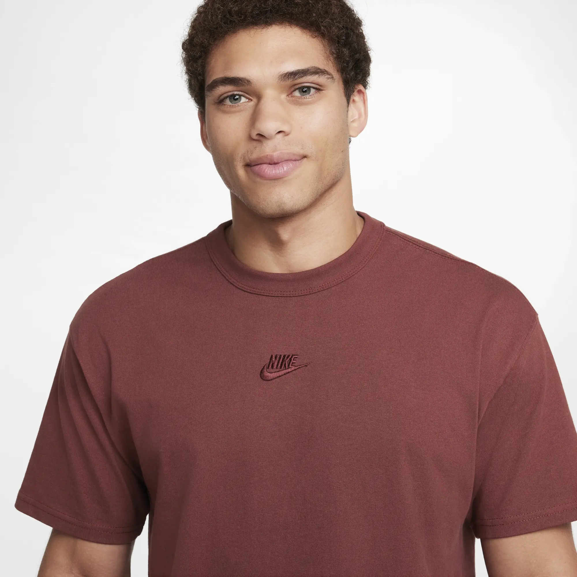 Nike Sportswear Premium Essentials Men's T-Shirt - Brown - Cotton