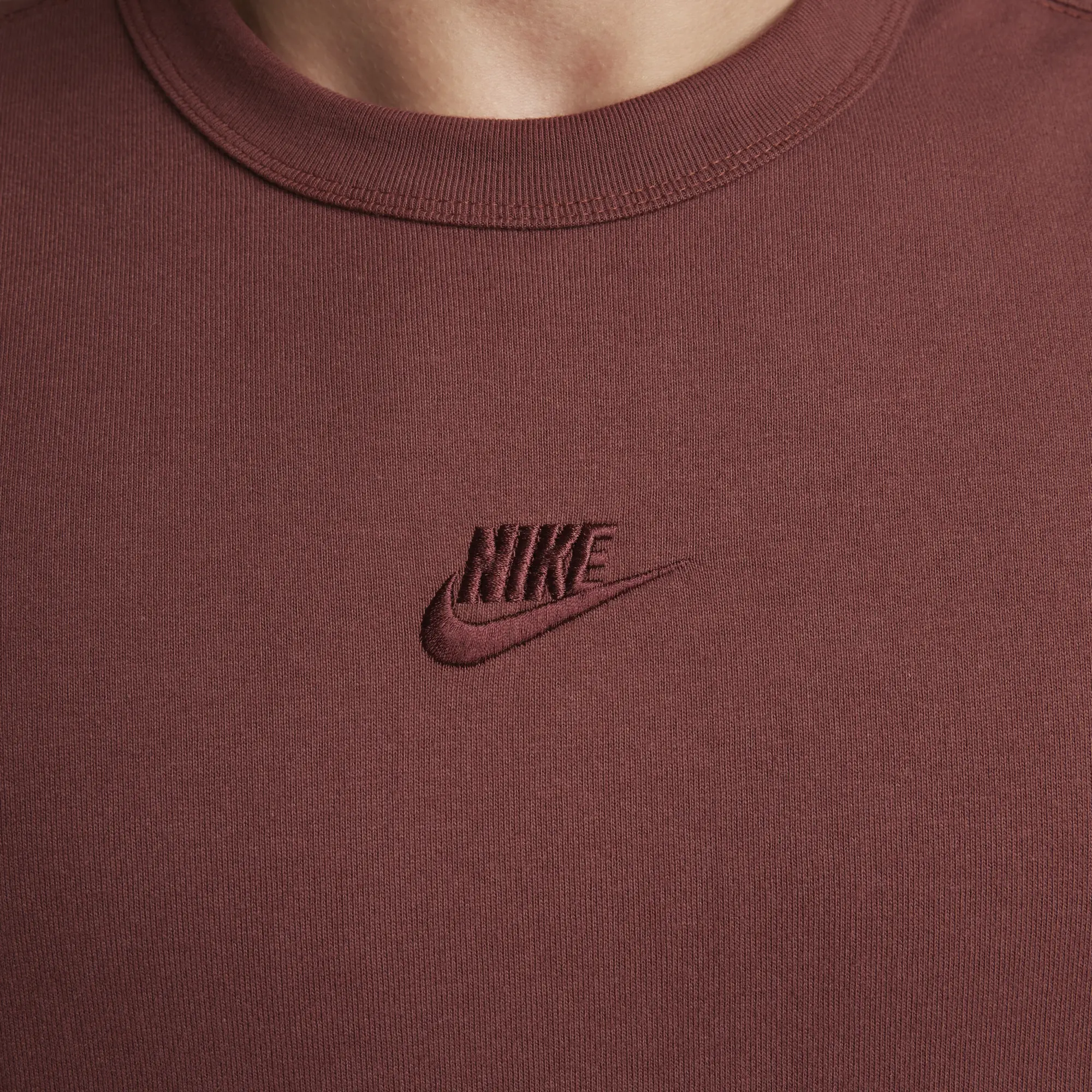 Nike Sportswear Premium Essentials Men's T-Shirt - Brown - Cotton